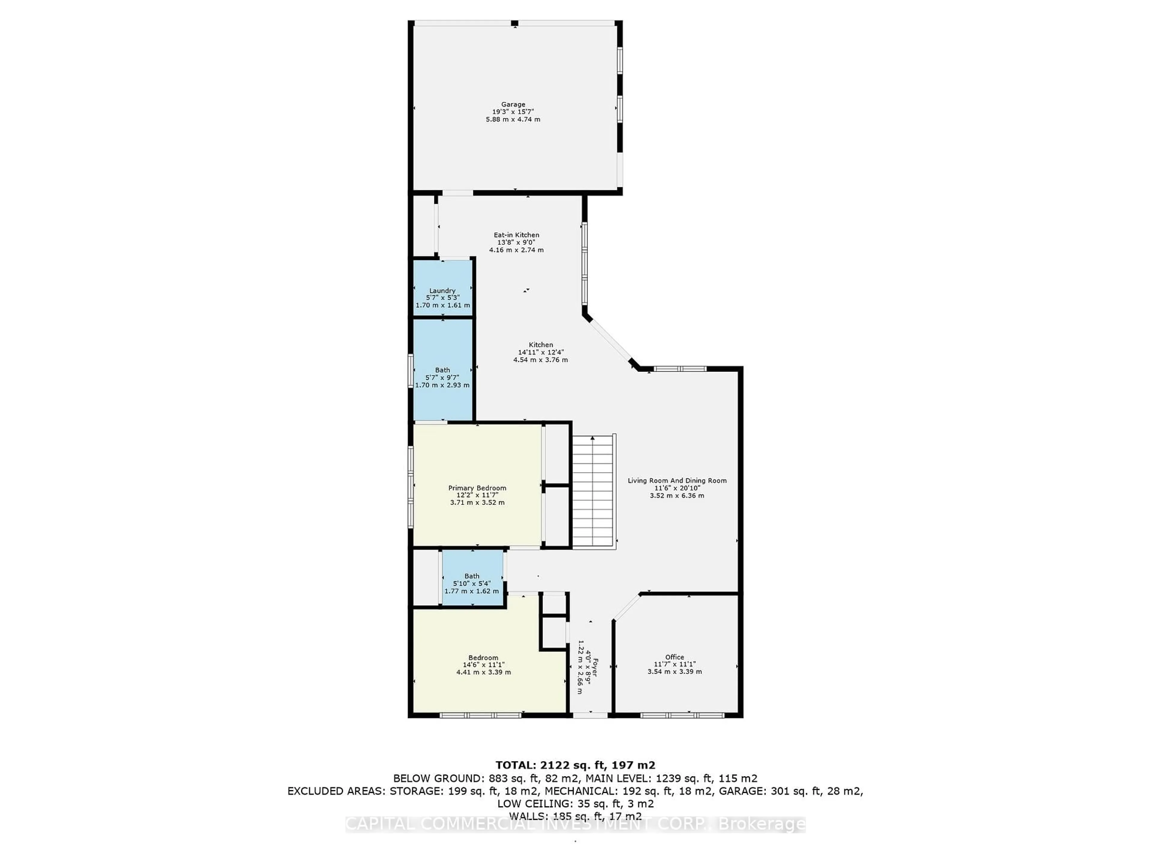 Floor plan for 1504 Queensdale Ave, Ottawa Ontario K1T 4G3