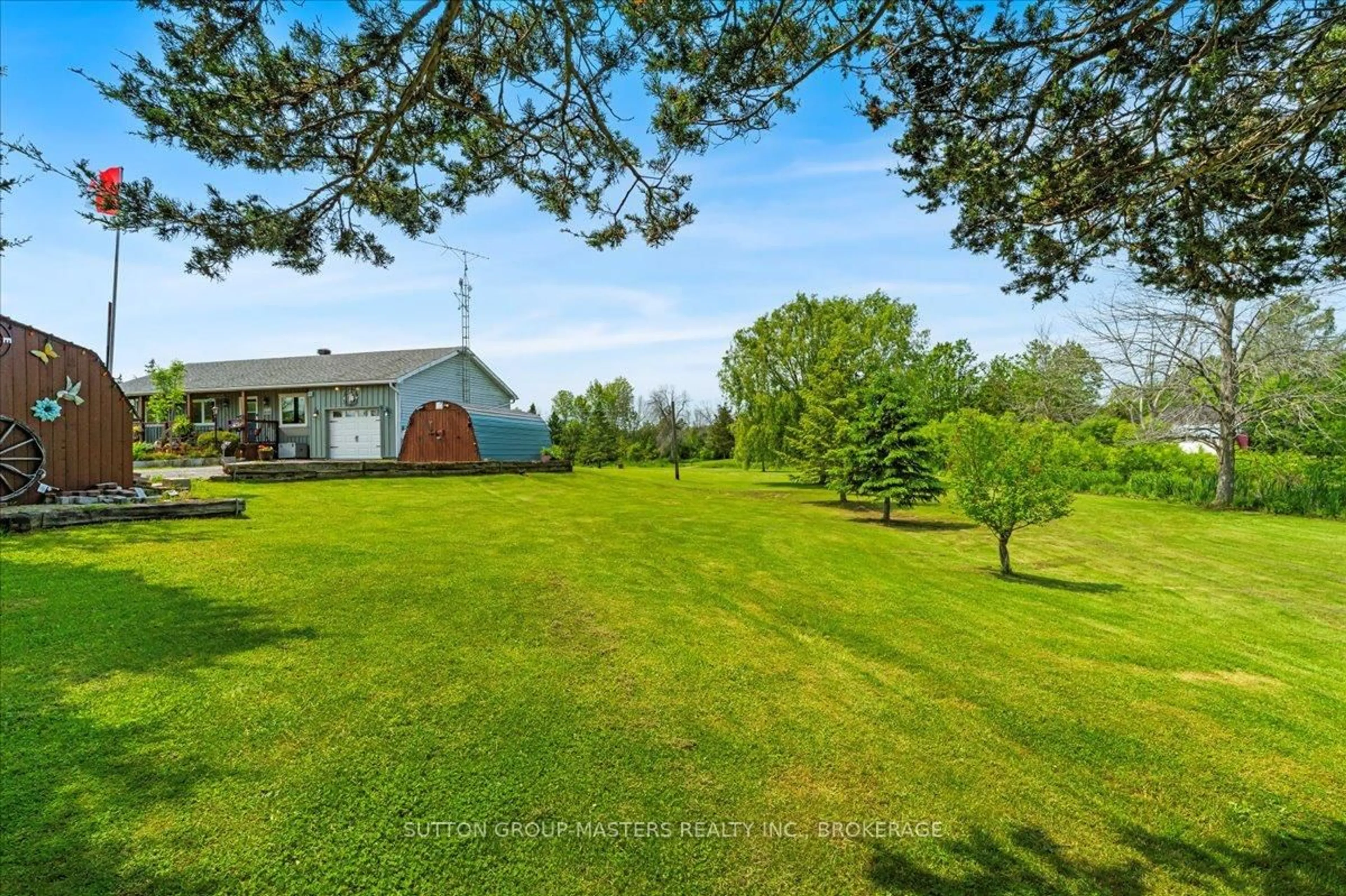 A pic from outside/outdoor area/front of a property/back of a property/a pic from drone, water/lake/river/ocean view for 84 Plumb Rd, Shannonville Ontario K0K 2N0