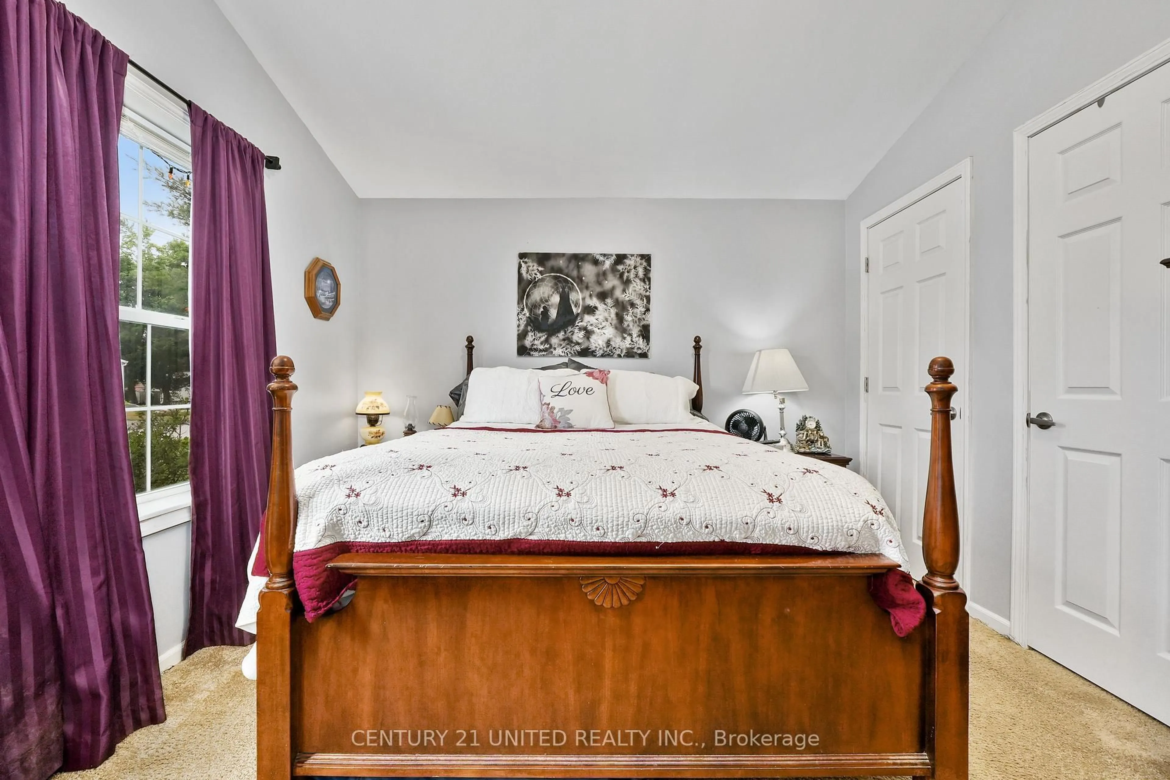 Bedroom with bed, wood/laminate floor for 77 Belmont St, Havelock-Belmont-Methuen Ontario K0L 1Z0