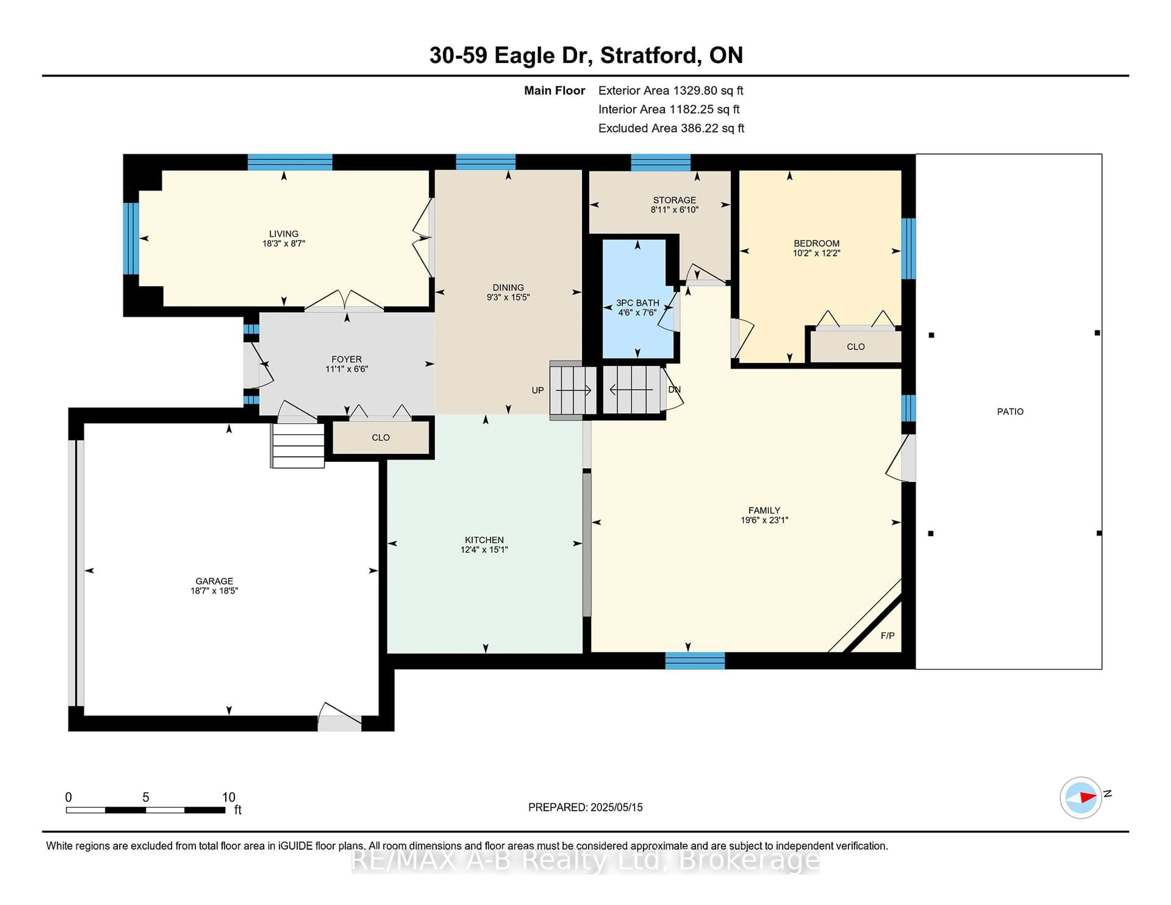 Floor plan for 59 - 30 Eagle Dr, Stratford Ontario N5A 7Z1