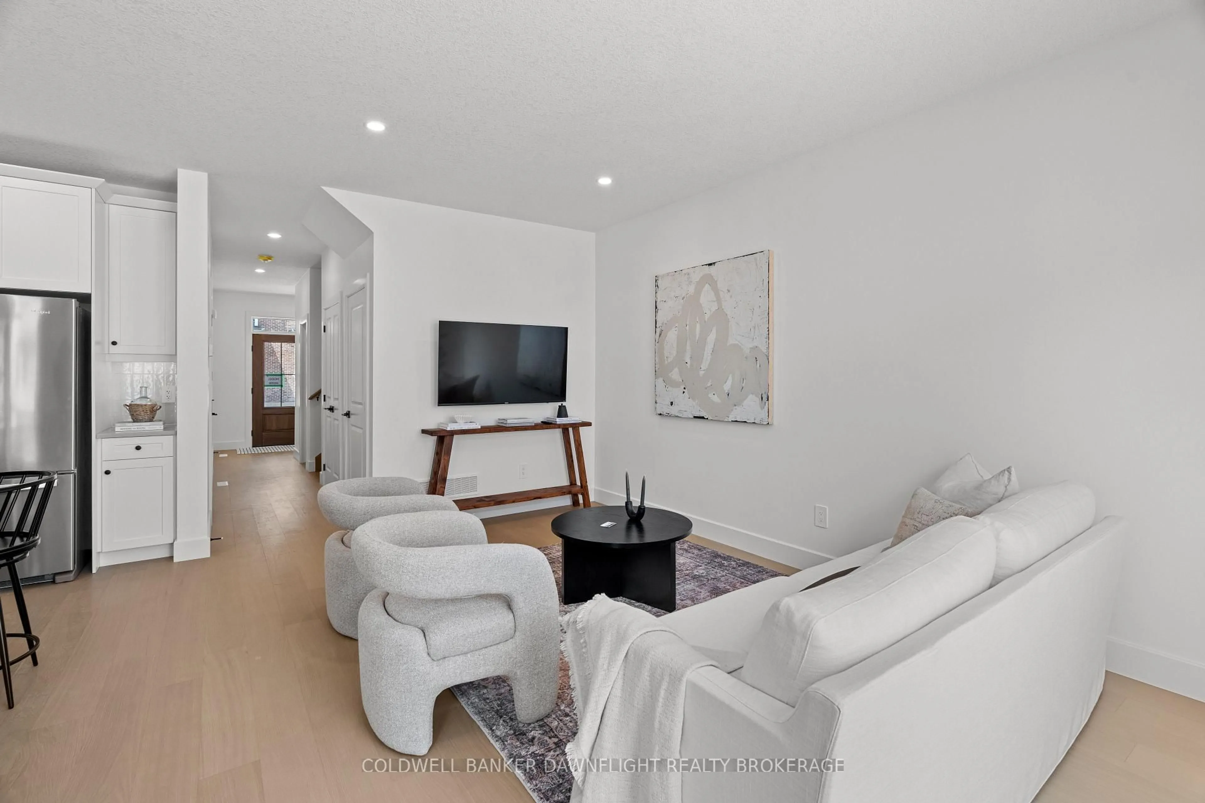 Living room with furniture, unknown for 147 Scotts Dr #27, Lucan Biddulph Ontario N0M 2J0