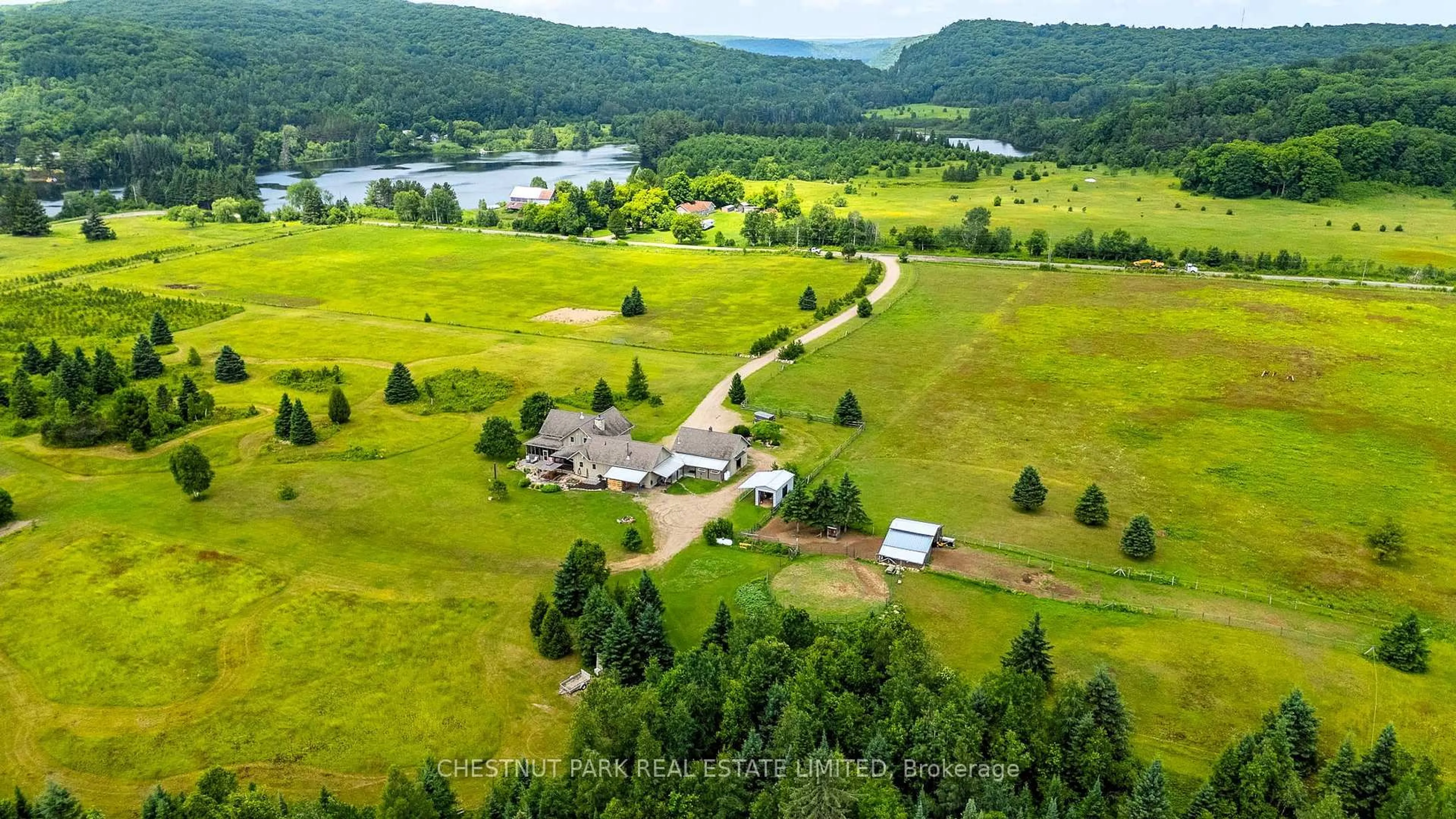 A pic from outside/outdoor area/front of a property/back of a property/a pic from drone, water/lake/river/ocean view for 778 Maxwell Settlement Rd, Bancroft Ontario K0L 1C0
