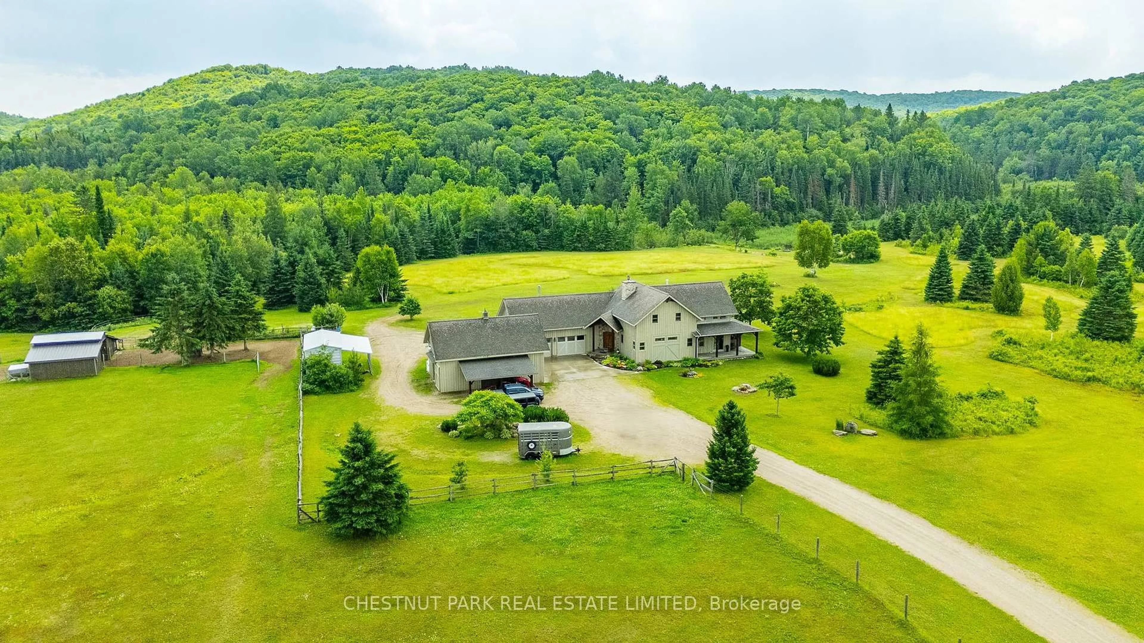 A pic from outside/outdoor area/front of a property/back of a property/a pic from drone, unknown for 778 Maxwell Settlement Rd, Bancroft Ontario K0L 1C0