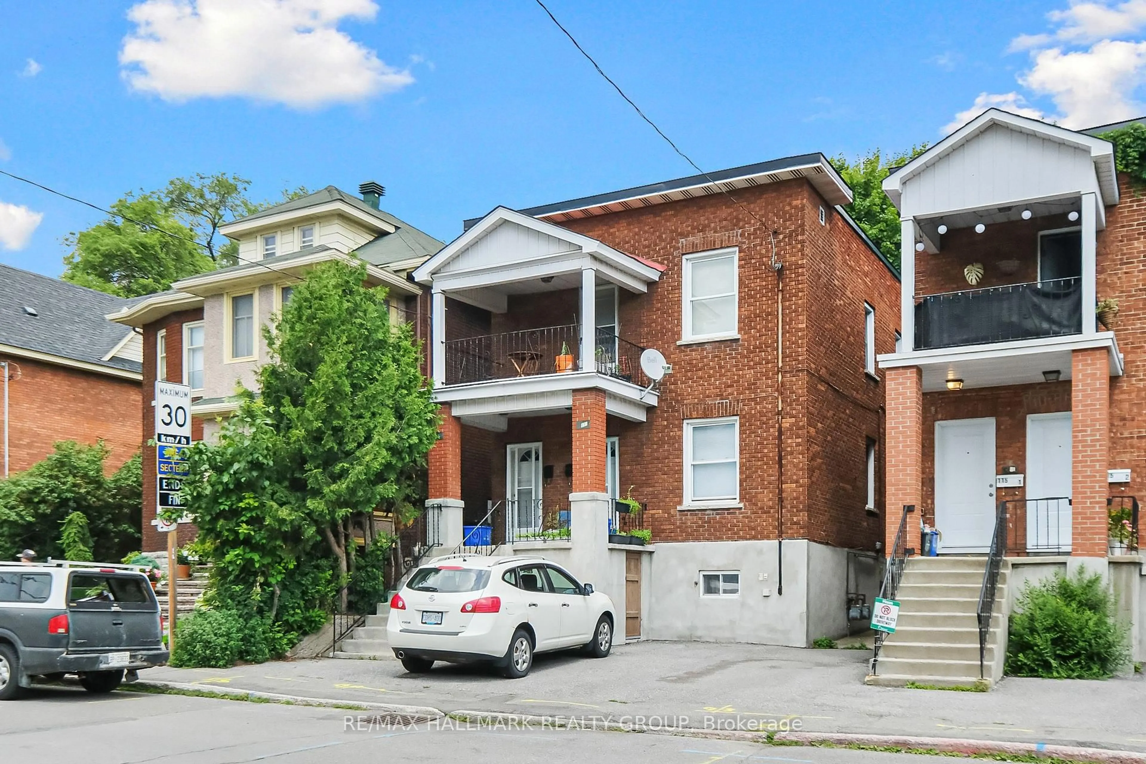 Home with brick exterior material, street for 113/113 1/2 Fairmont Ave, Ottawa Ontario K1Y 1X7