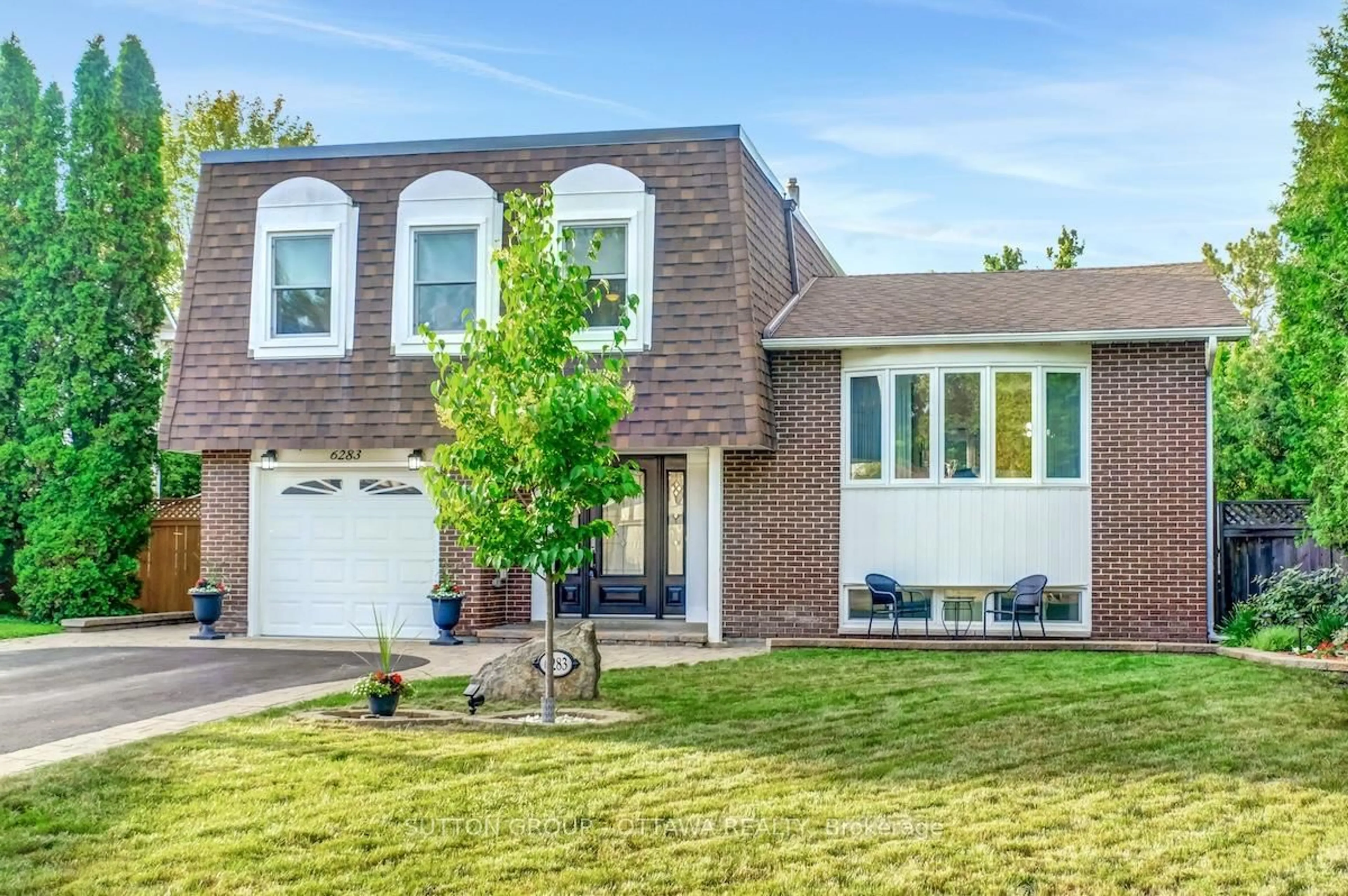 Home with brick exterior material, street for 6283 Steamer Lane, Orleans Ontario K1C 1C8