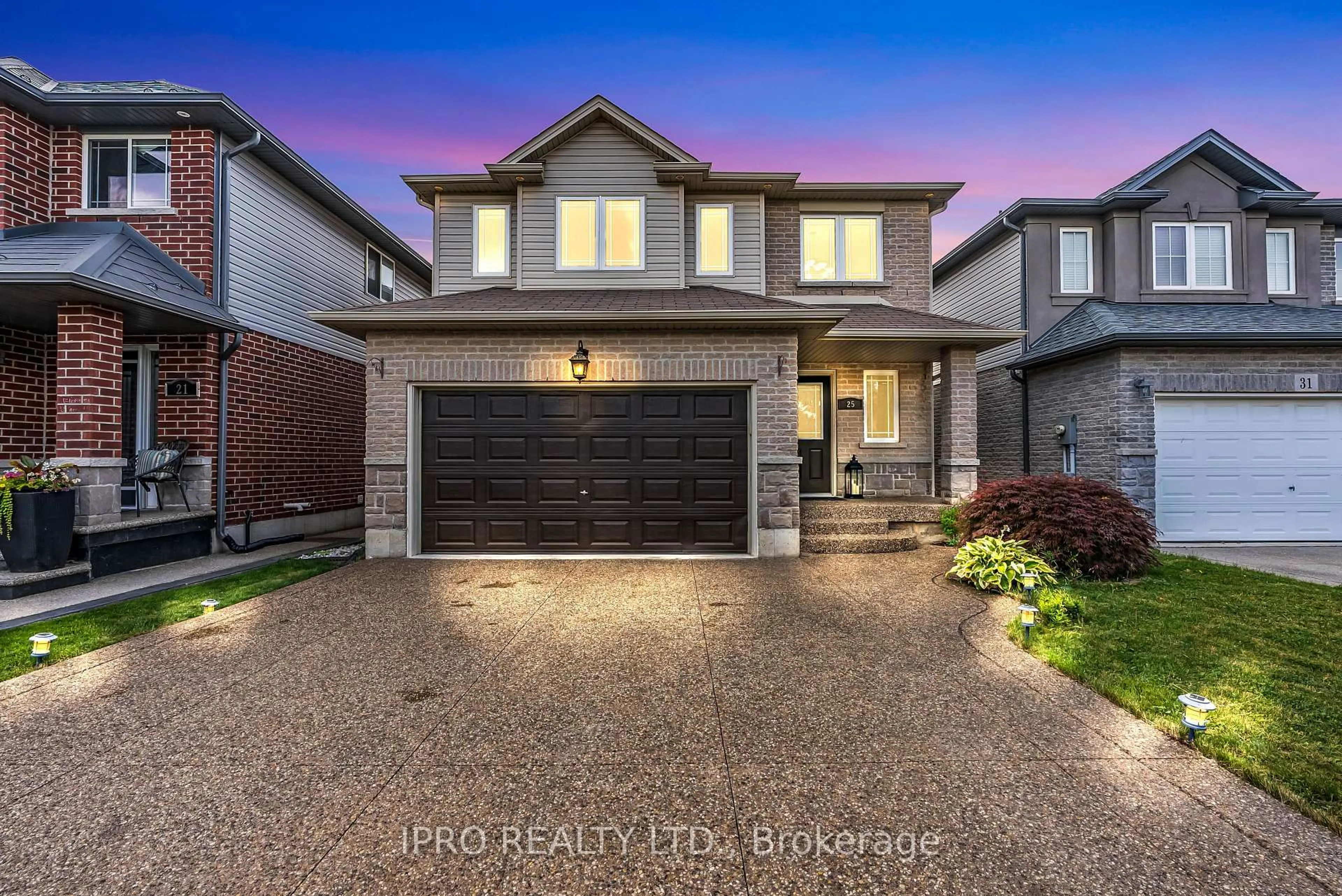 Home with brick exterior material, street for 25 Stoneglen Way, Hamilton Ontario L0R 1W0