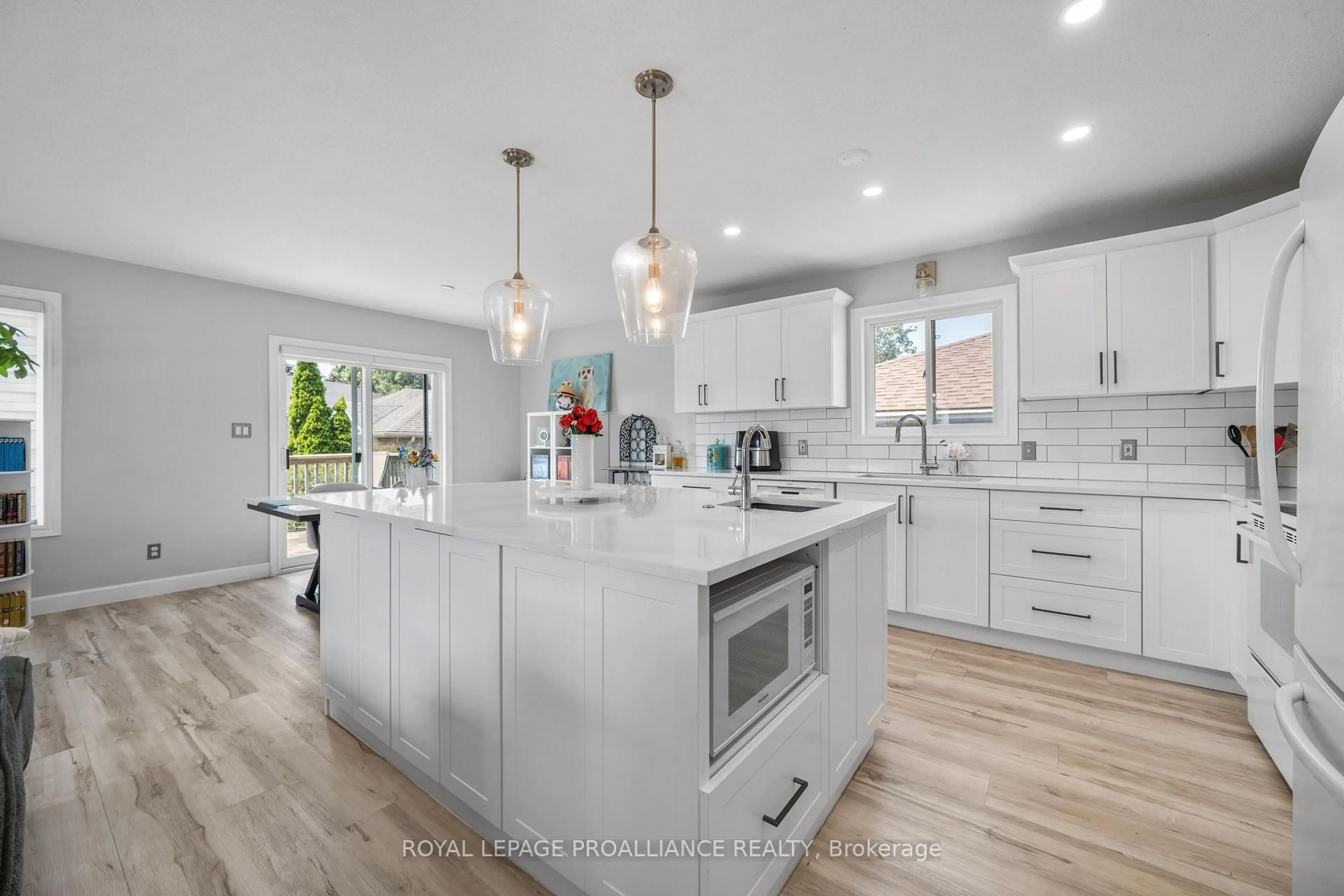 Open concept kitchen, ceramic/tile floor for 46 Liddle Lane, Belleville Ontario K8N 5Y9