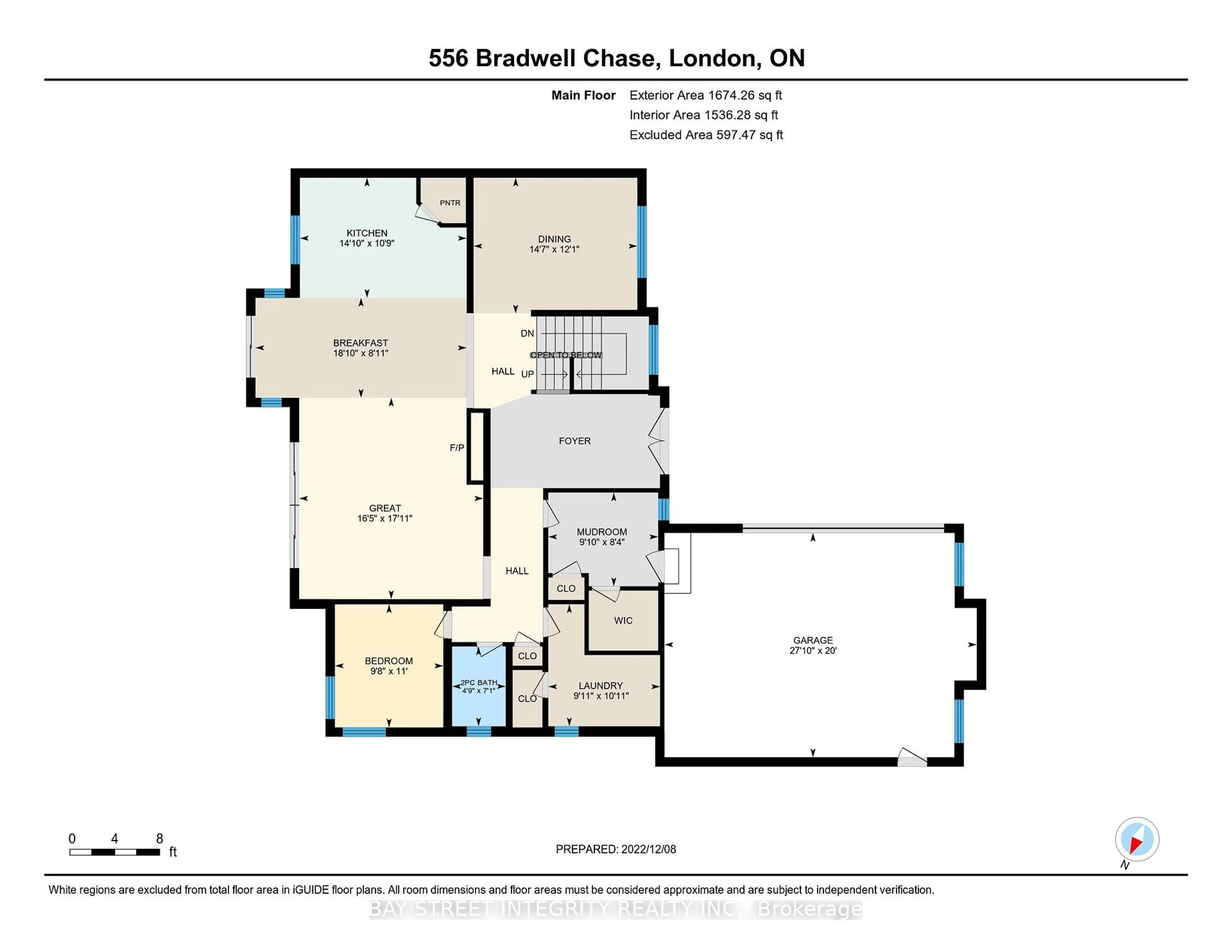 Floor plan for 556 Bradwell Chse, London North Ontario N6G 0P7