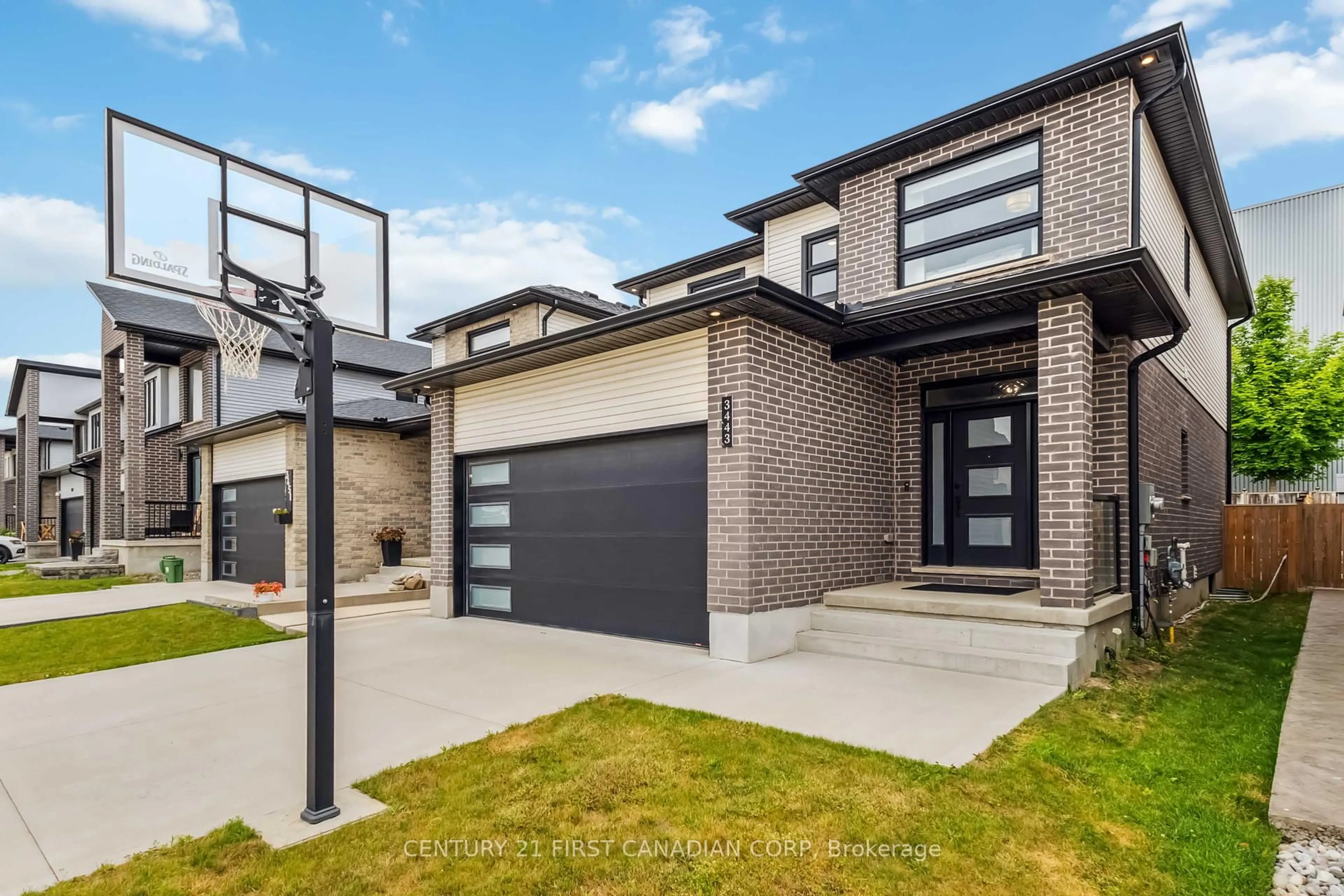 Home with brick exterior material, street for 3443 Emily Carr Lane, London South Ontario N6G 0L2