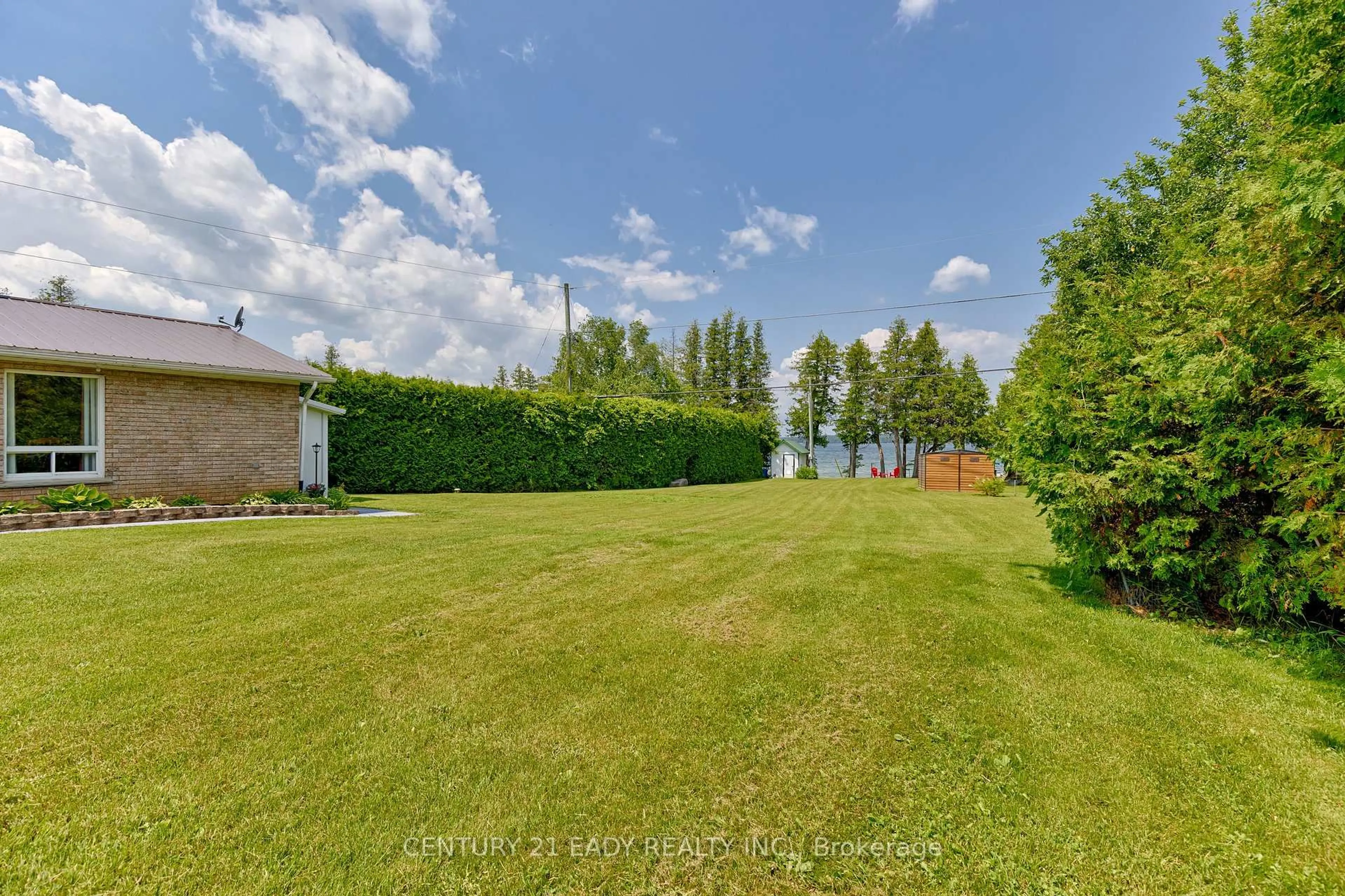 A pic from outside/outdoor area/front of a property/back of a property/a pic from drone, water/lake/river/ocean view for 29 Weslilly Lane, Eganville Ontario K0J 1T0