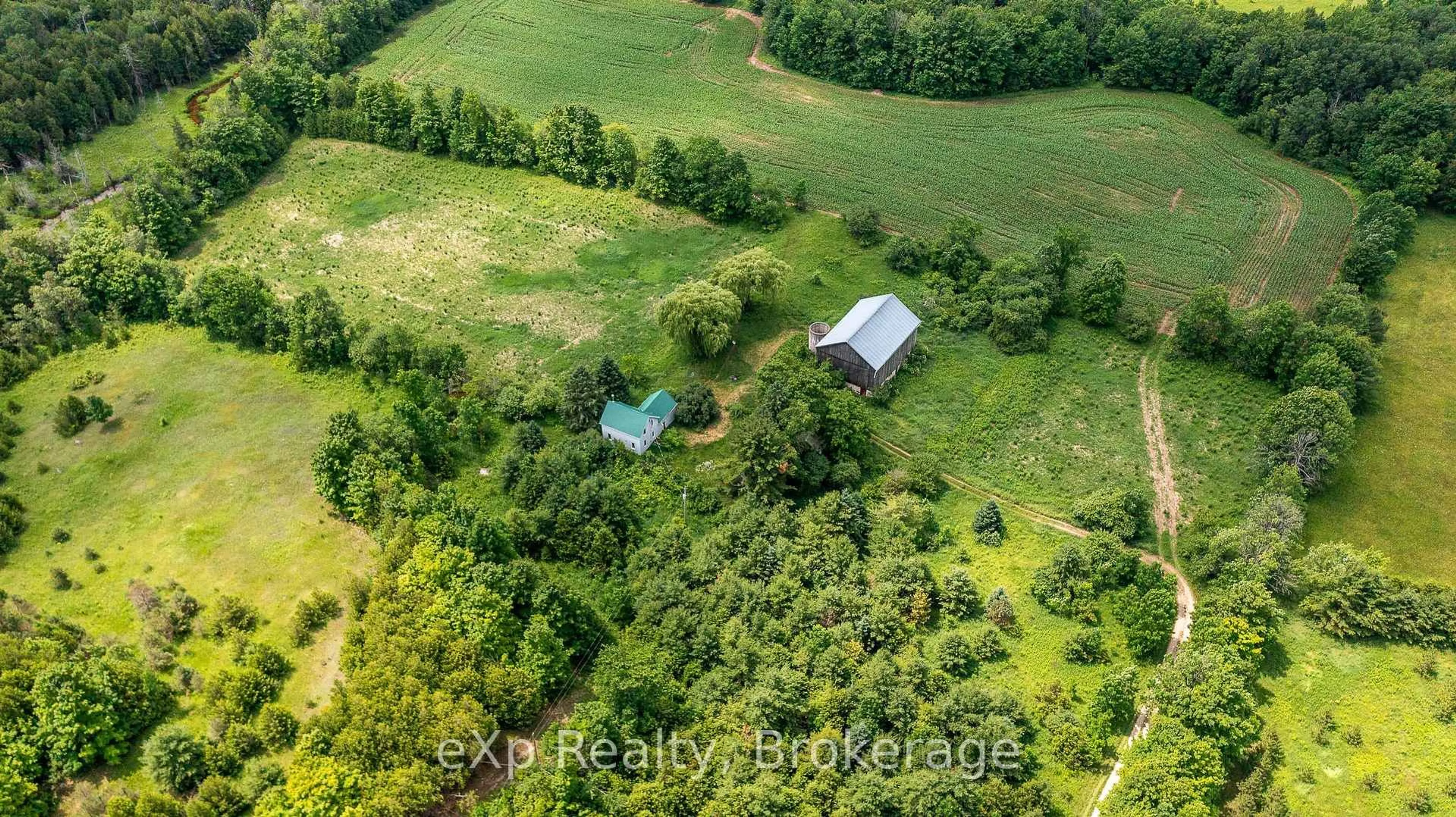 A pic from outside/outdoor area/front of a property/back of a property/a pic from drone, forest/trees view for 4558803 Concession 3B, Chatsworth Ontario N0H 1R0