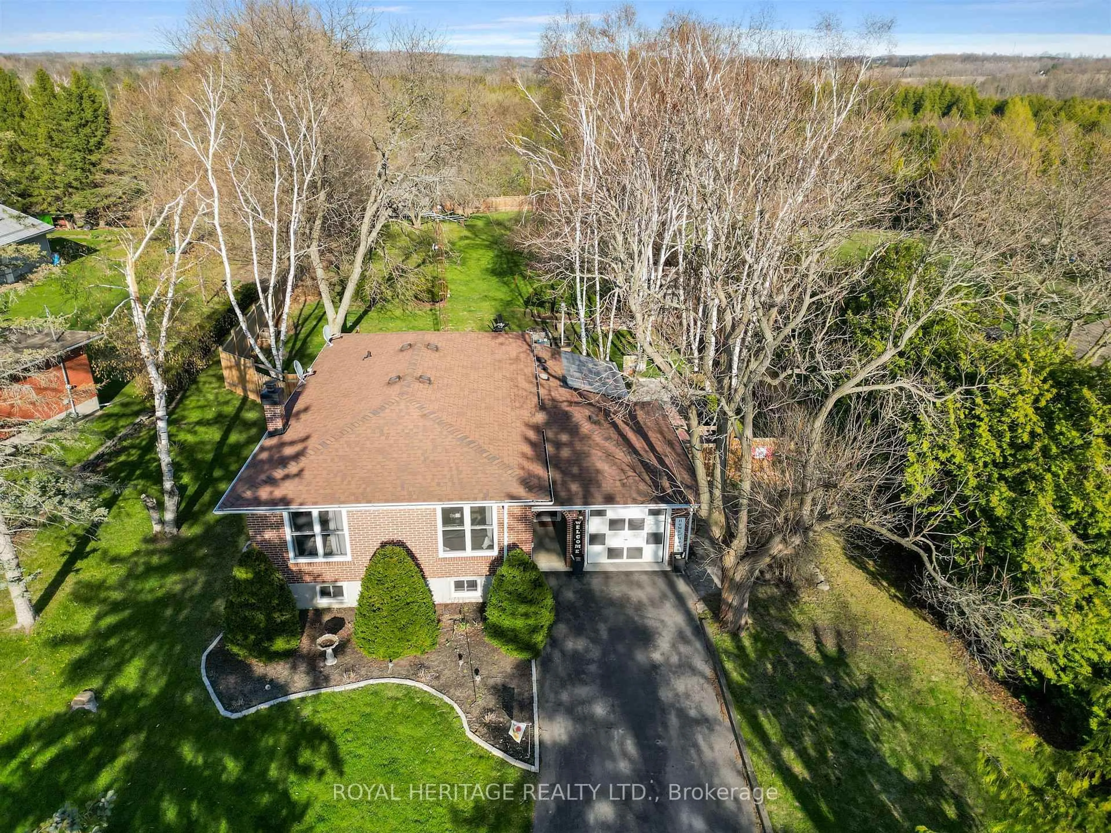 A pic from outside/outdoor area/front of a property/back of a property/a pic from drone, street for 3281 Harwood Rd, Hamilton Township Ontario K0K 1C0