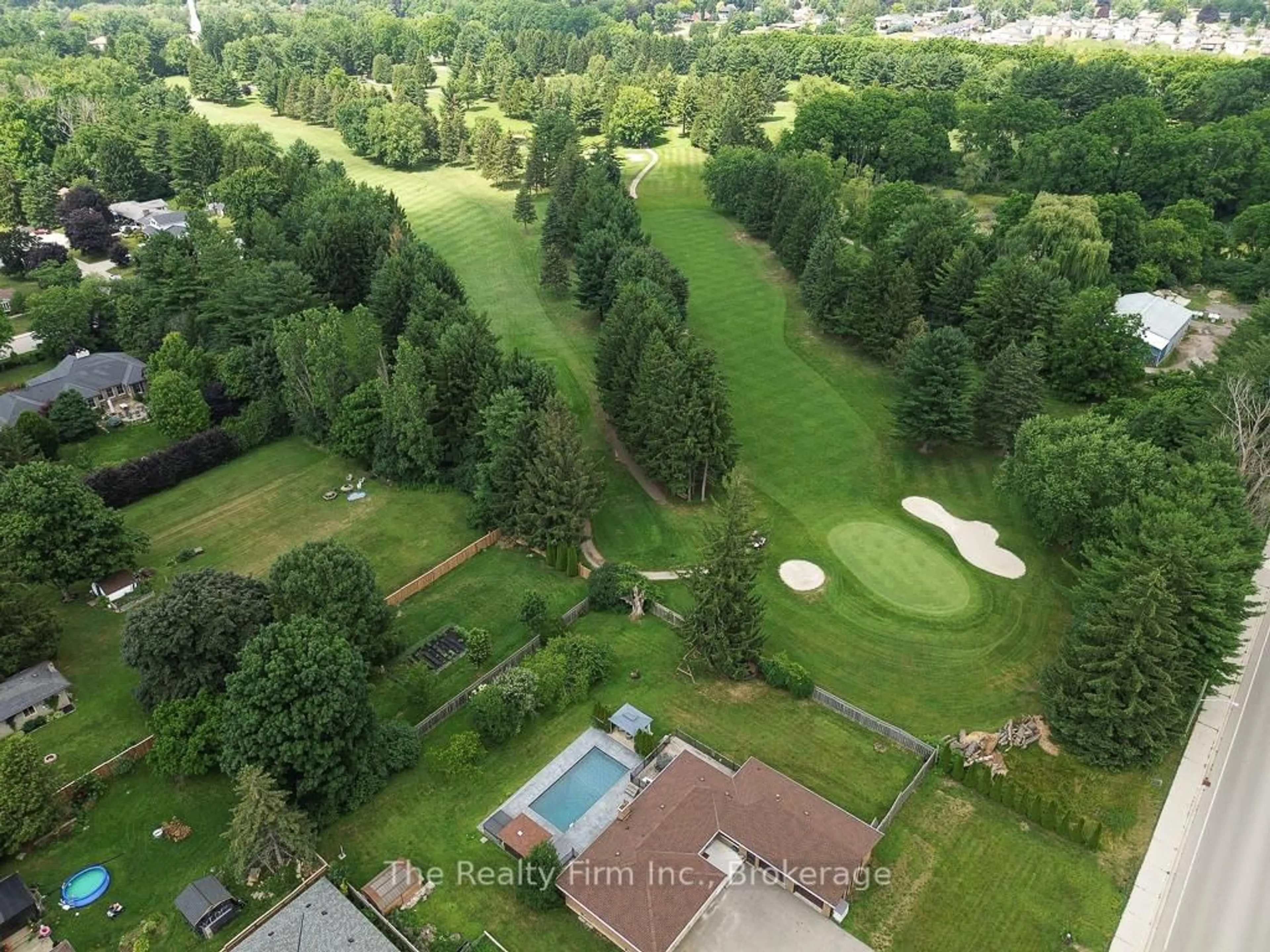 A pic from outside/outdoor area/front of a property/back of a property/a pic from drone, forest/trees view for 33 Clark Rd, Ingersoll Ontario N5C 3R6