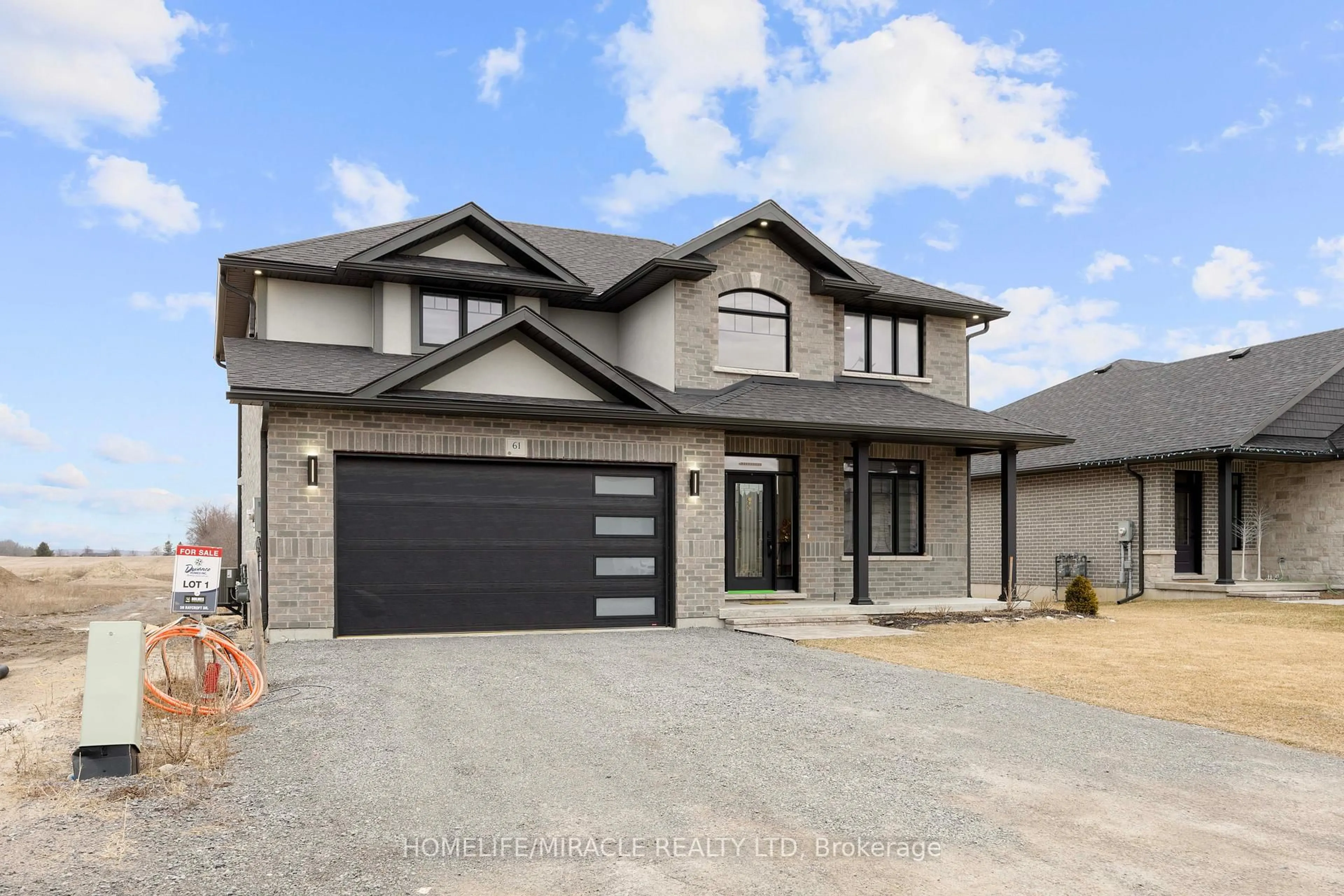 Home with brick exterior material, street for 61 Raycroft Dr, Belleville Ontario K8N 0R5