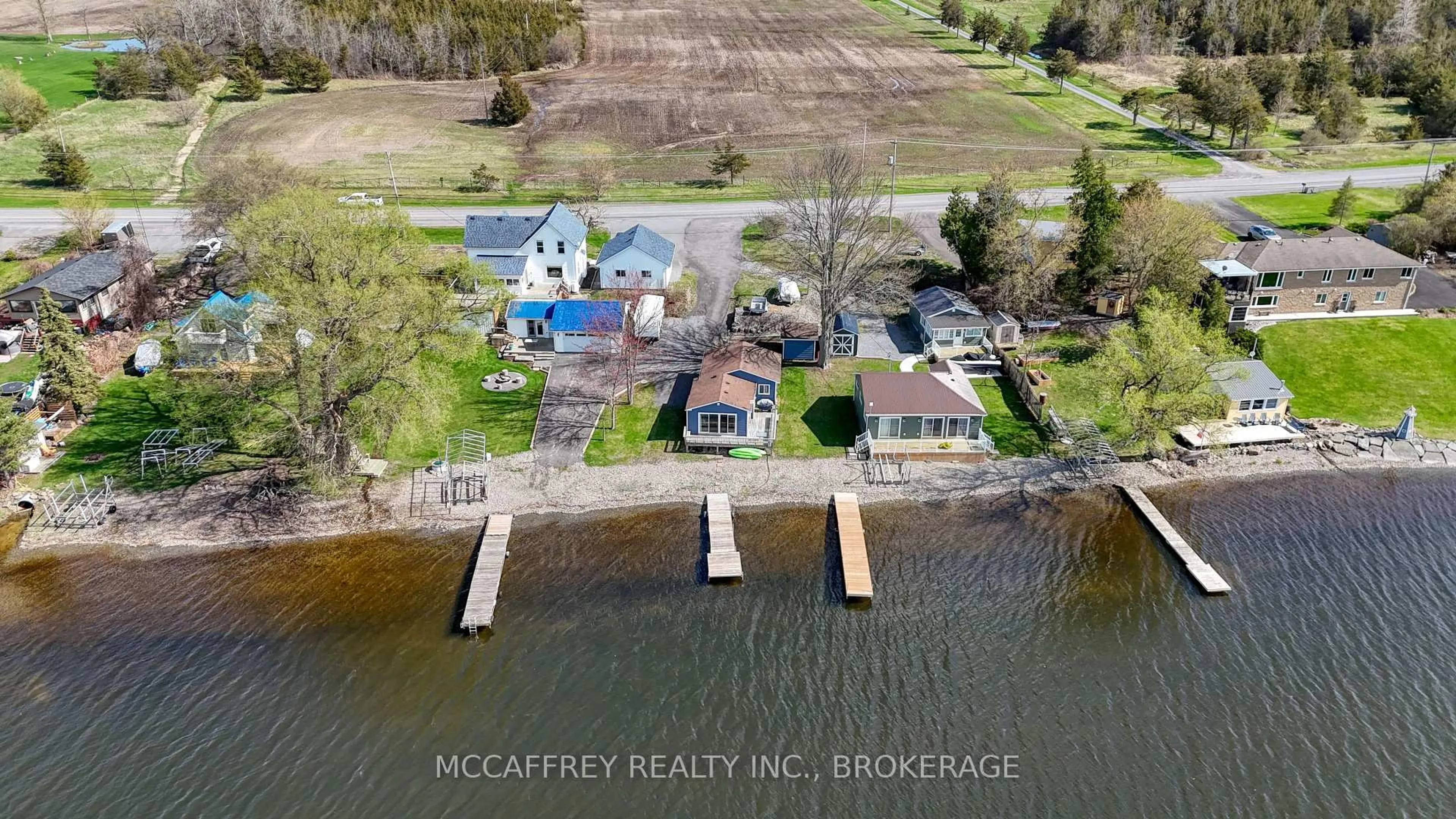 A pic from outside/outdoor area/front of a property/back of a property/a pic from drone, water/lake/river/ocean view for 2161C County Rd 9, Greater Napanee Ontario K7R 0E5