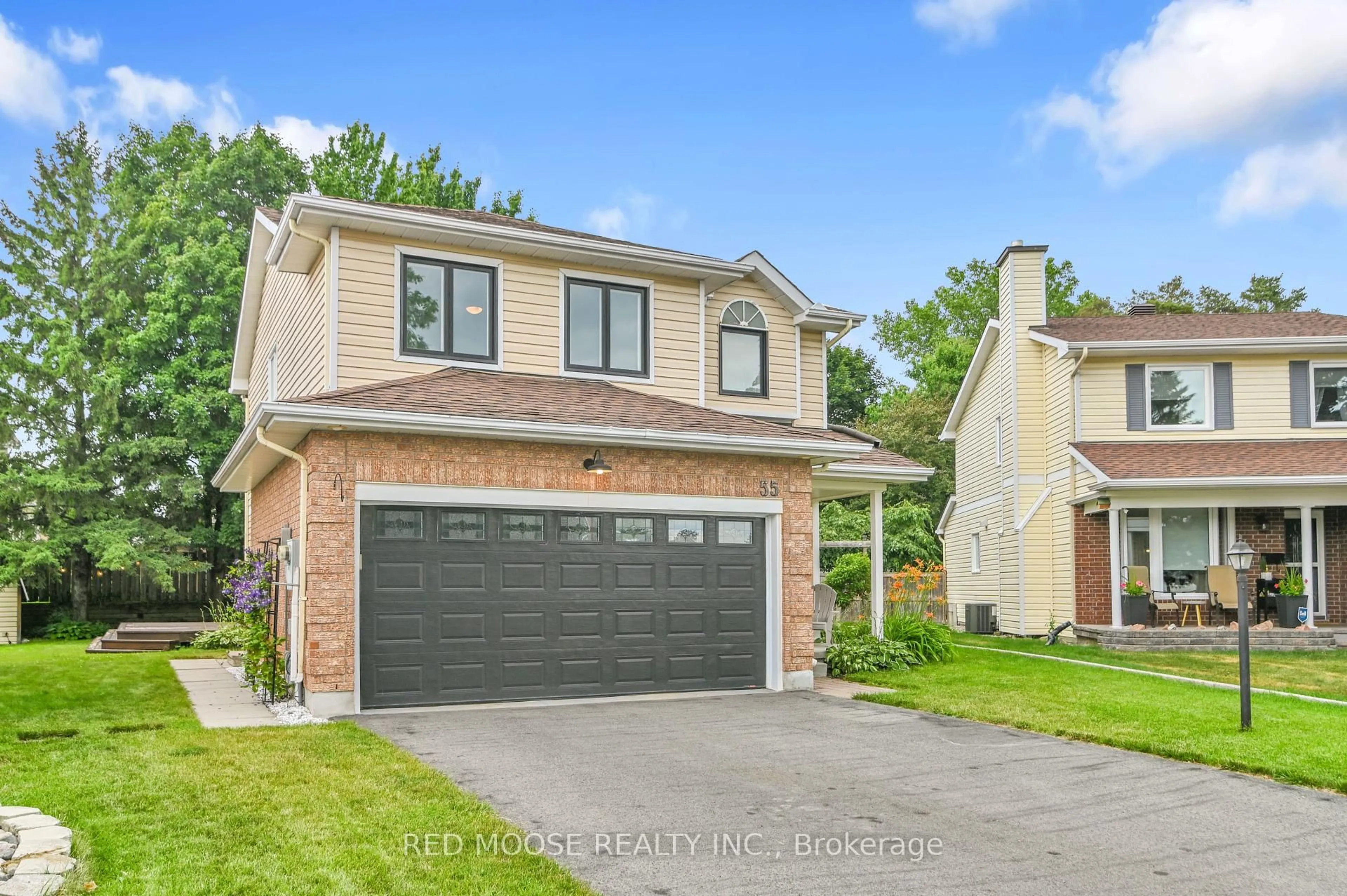 Home with brick exterior material, street for 55 Hawley Cres, Kanata Ontario K2M 1T4