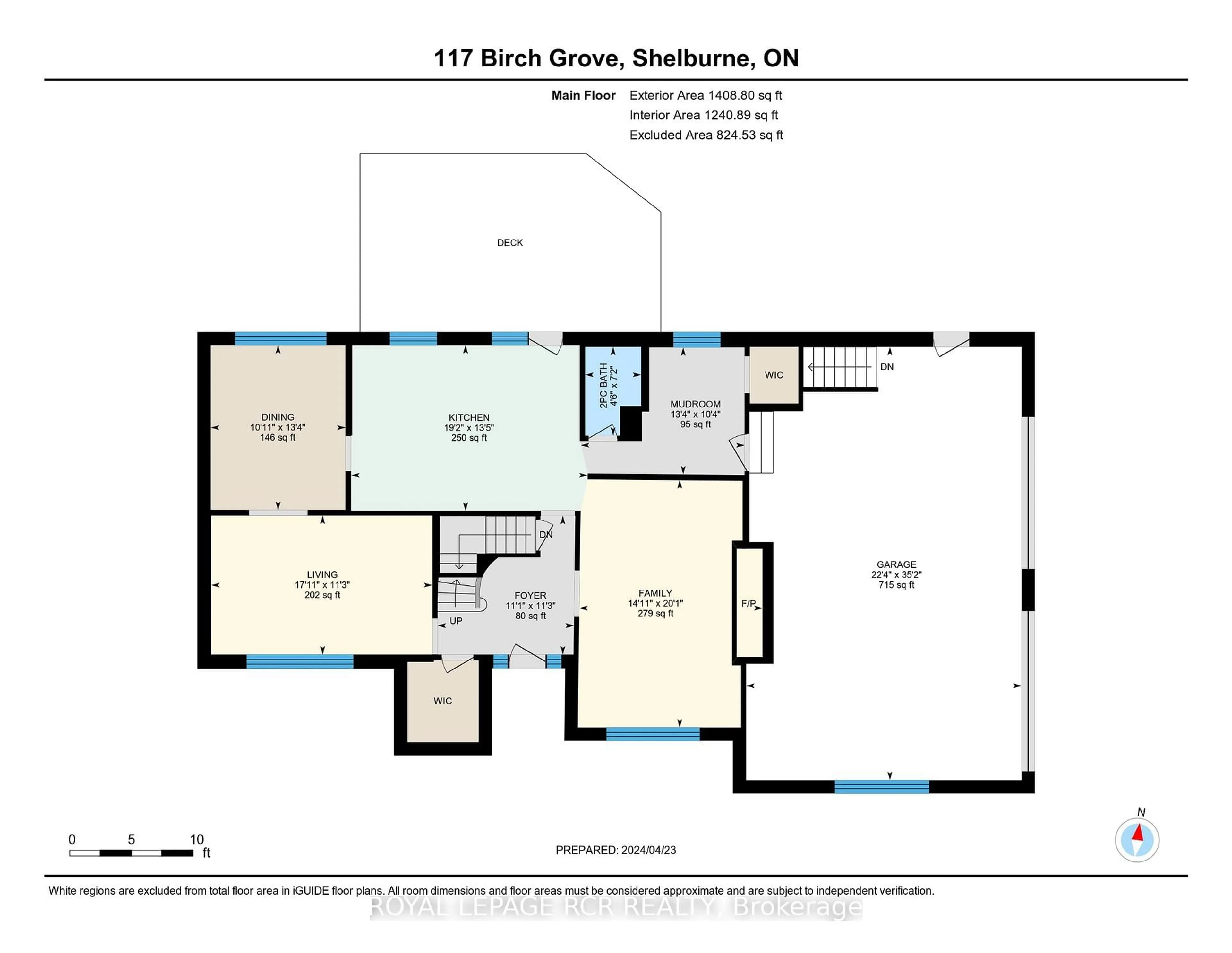 Floor plan for 117 Birch Grve, Shelburne Ontario L9V 2W3