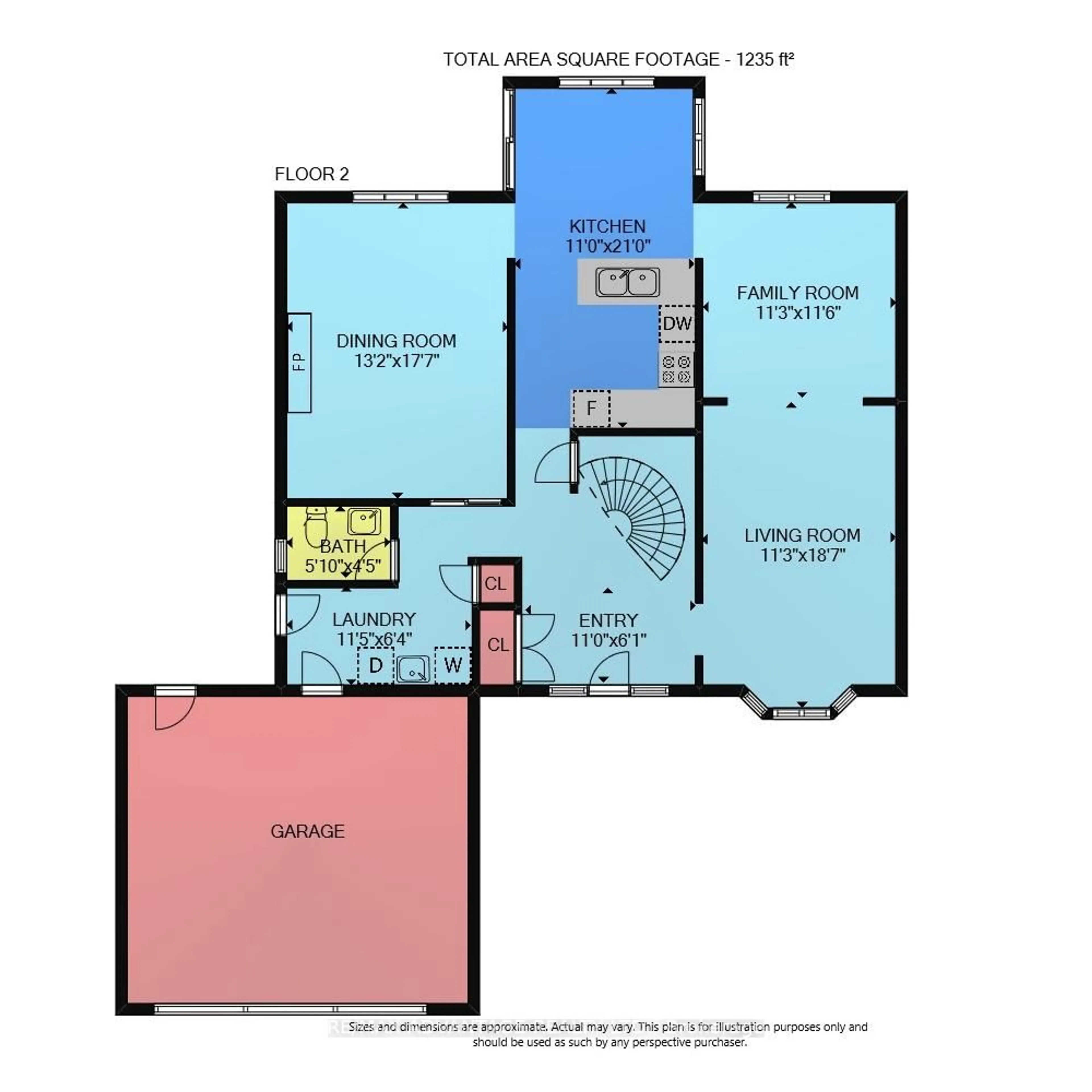Floor plan for 1797 Phillbrook Crt, London North Ontario N5X 2Z3