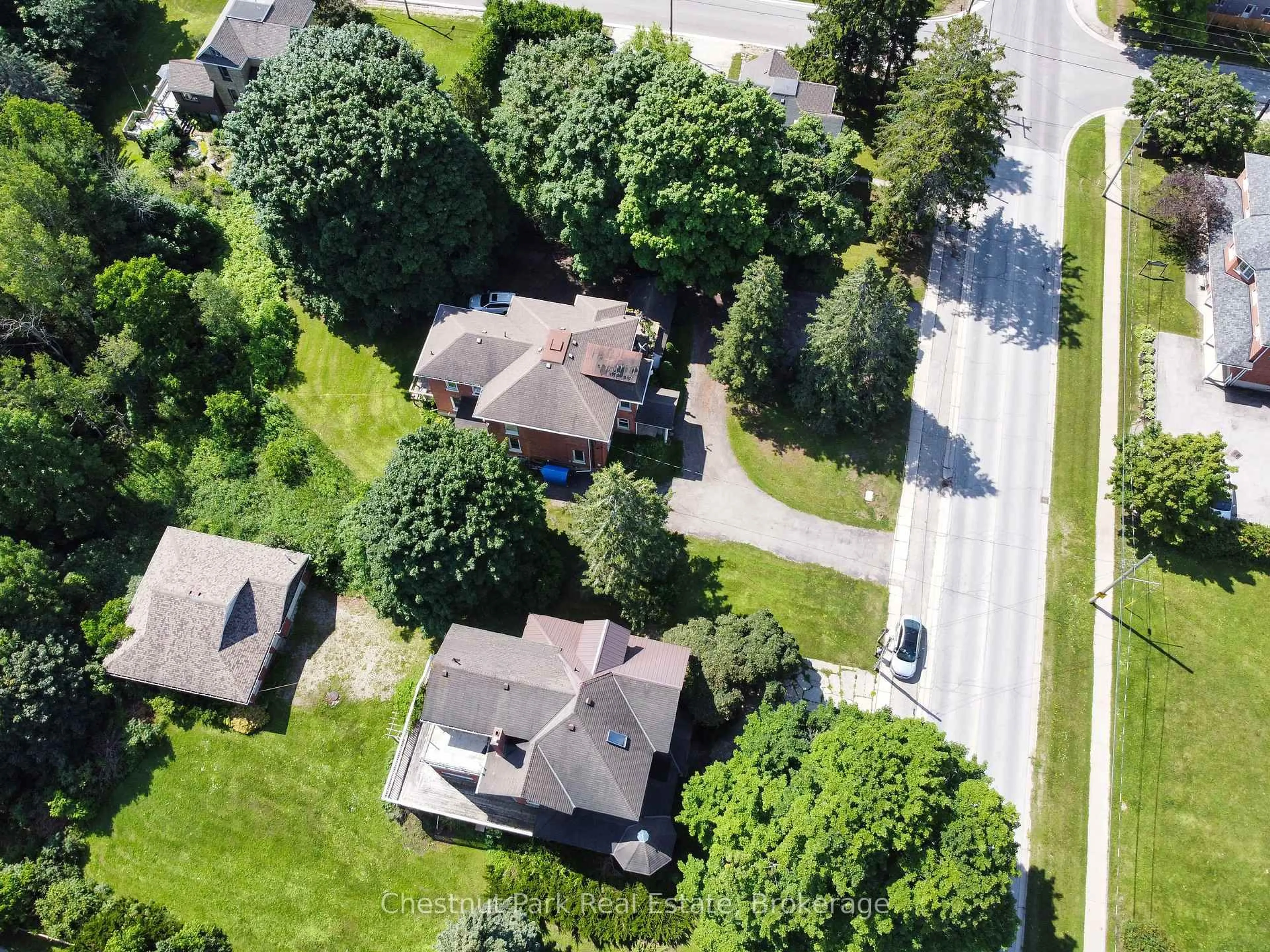 A pic from outside/outdoor area/front of a property/back of a property/a pic from drone, street for 319 Berford St, South Bruce Peninsula Ontario N0H 2T0