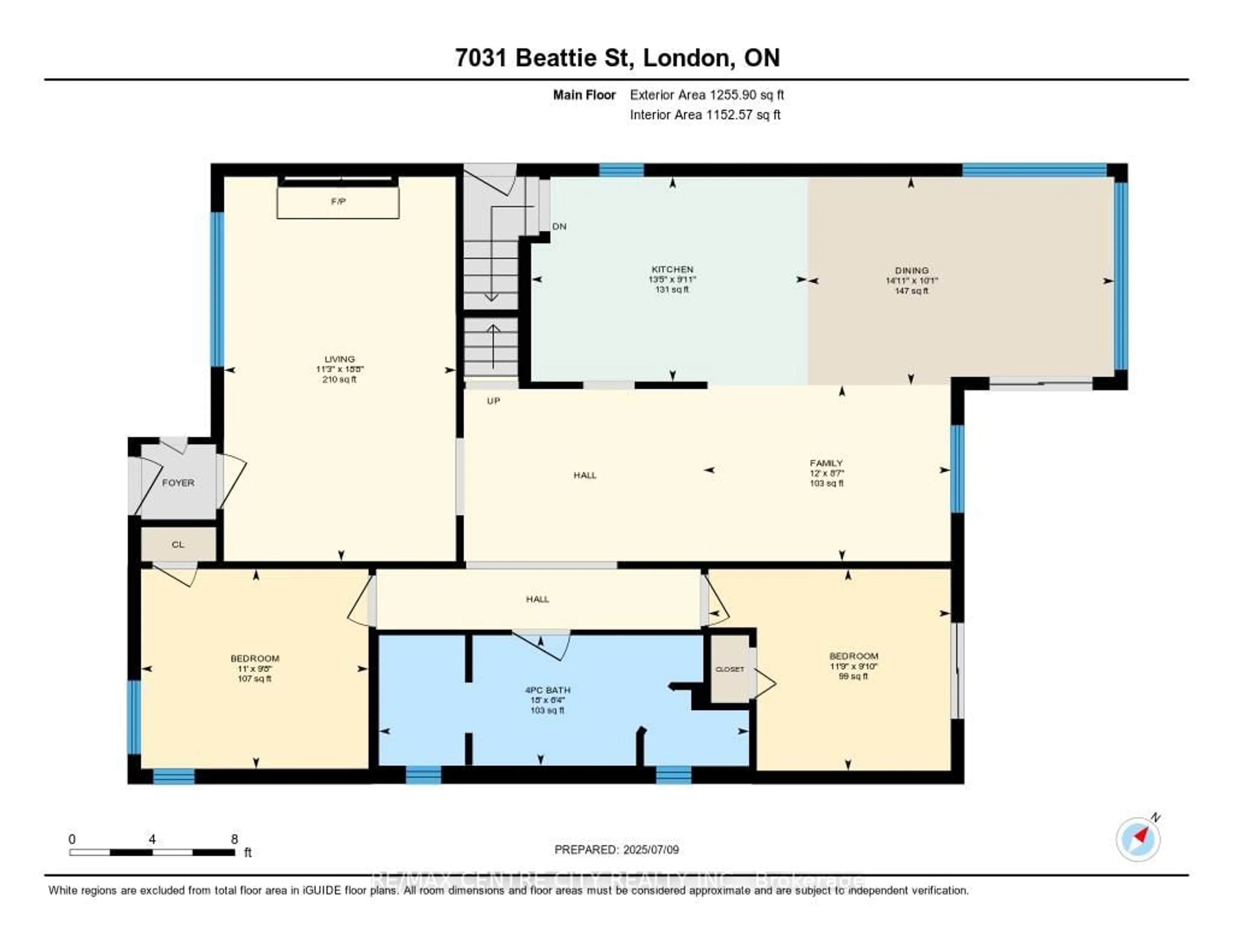 Floor plan for 7031 Beattie St, London South Ontario N6P 1A2