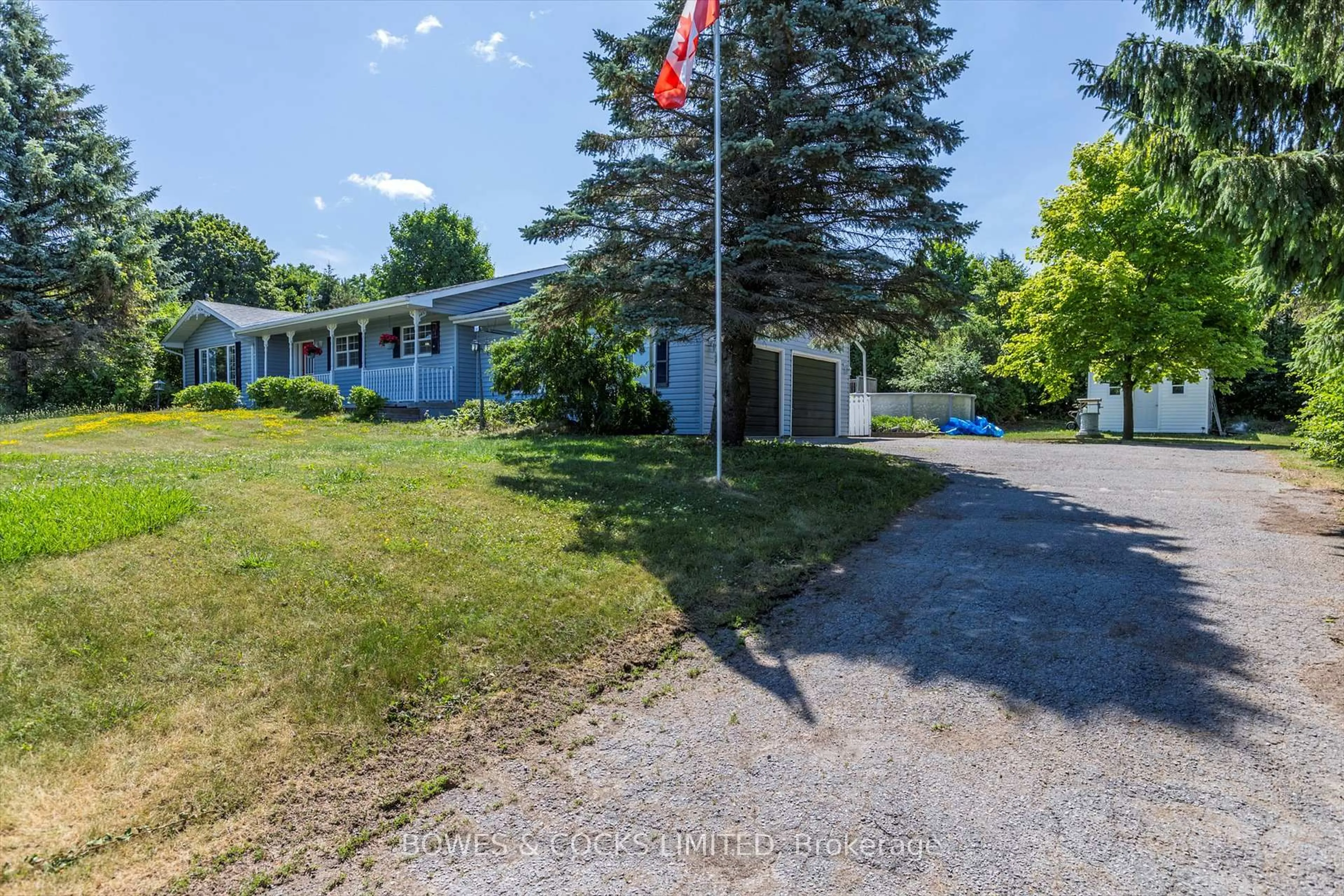 A pic from outside/outdoor area/front of a property/back of a property/a pic from drone, street for 1725 Carmel Line, Cavan Monaghan Ontario K0L 1B0
