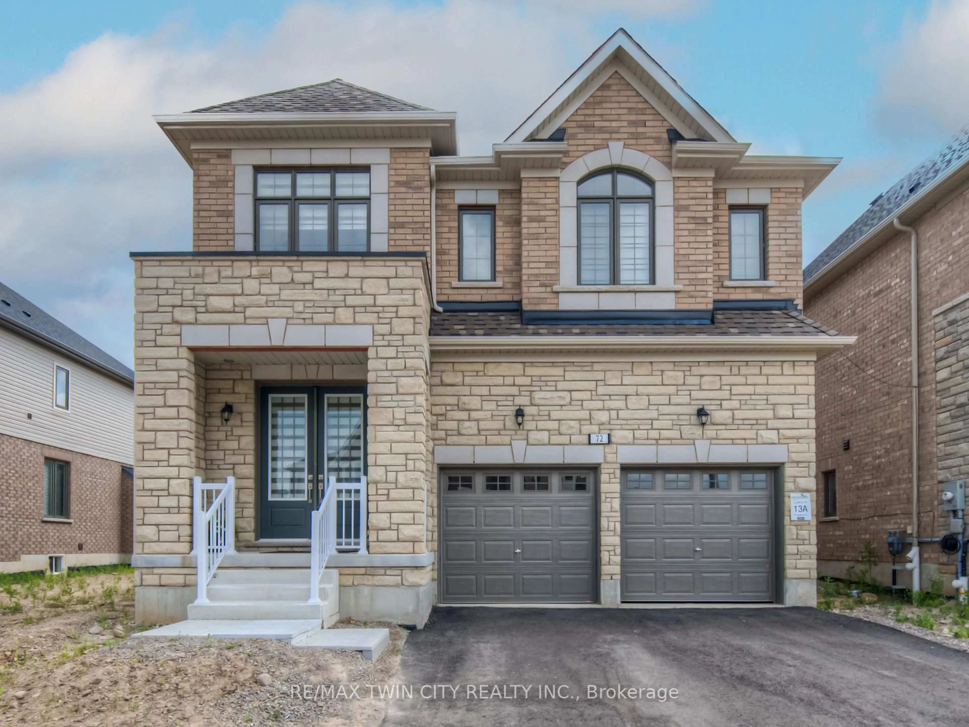 Home with brick exterior material, street for 72 PAPERBIRCH Dr, Cambridge Ontario N1T 0G8