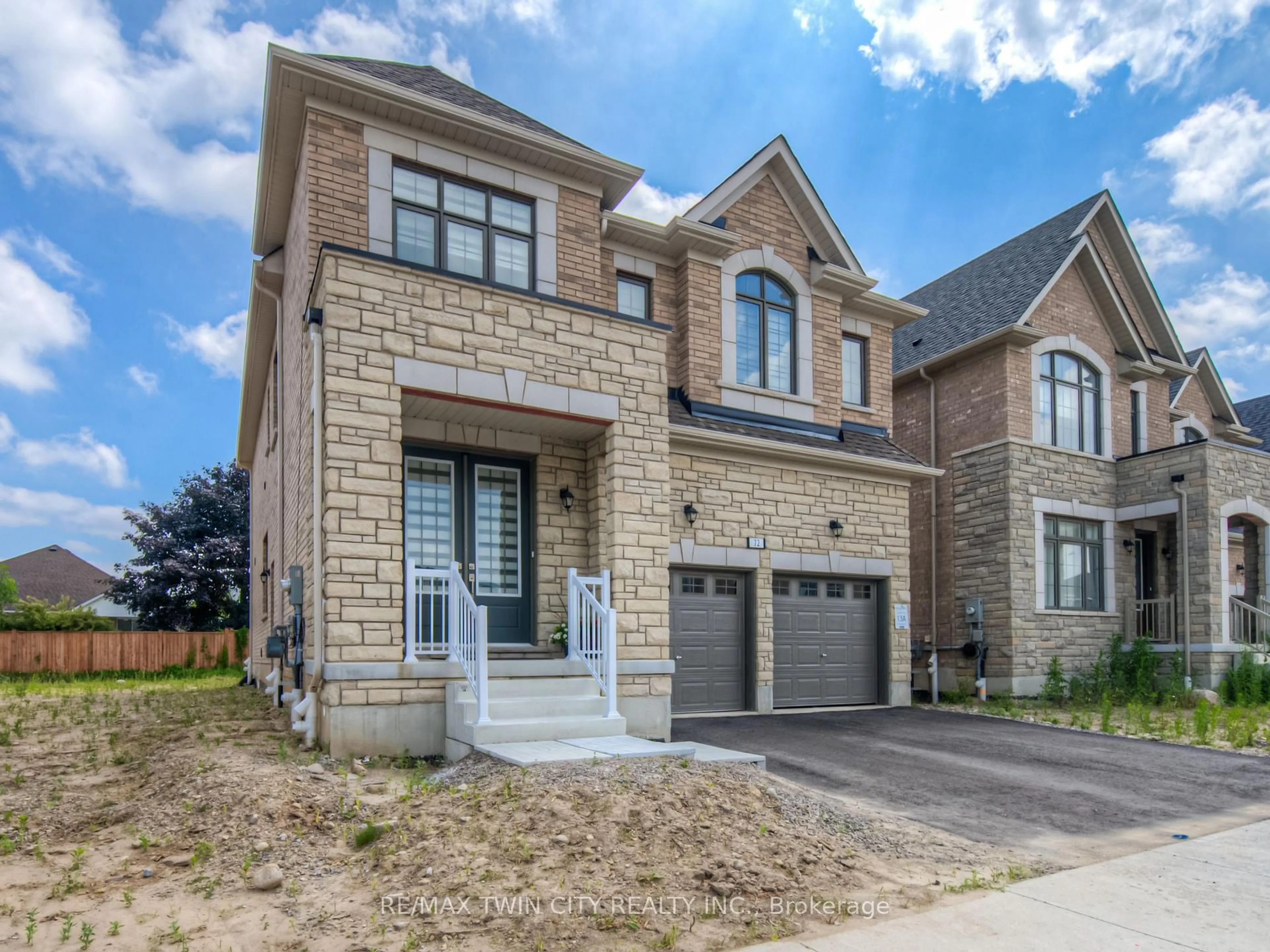 Home with brick exterior material, street for 72 PAPERBIRCH Dr, Cambridge Ontario N1T 0G8