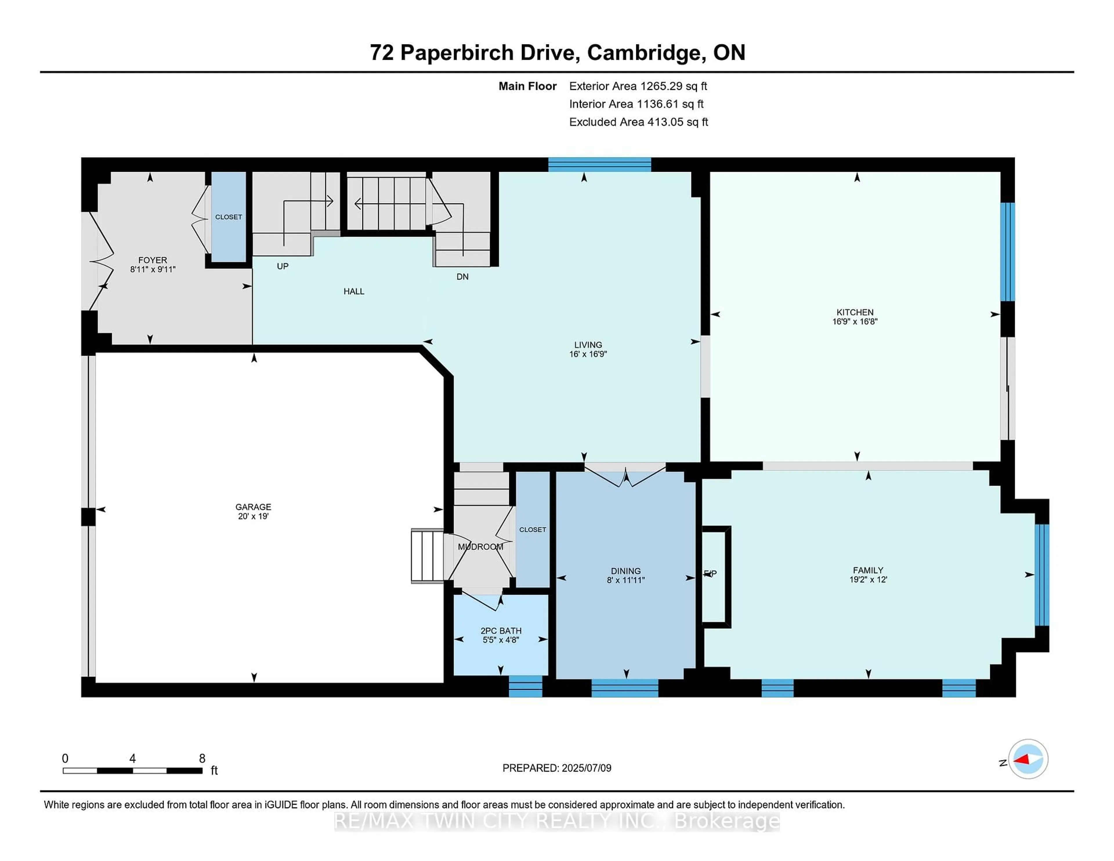 Floor plan for 72 PAPERBIRCH Dr, Cambridge Ontario N1T 0G8