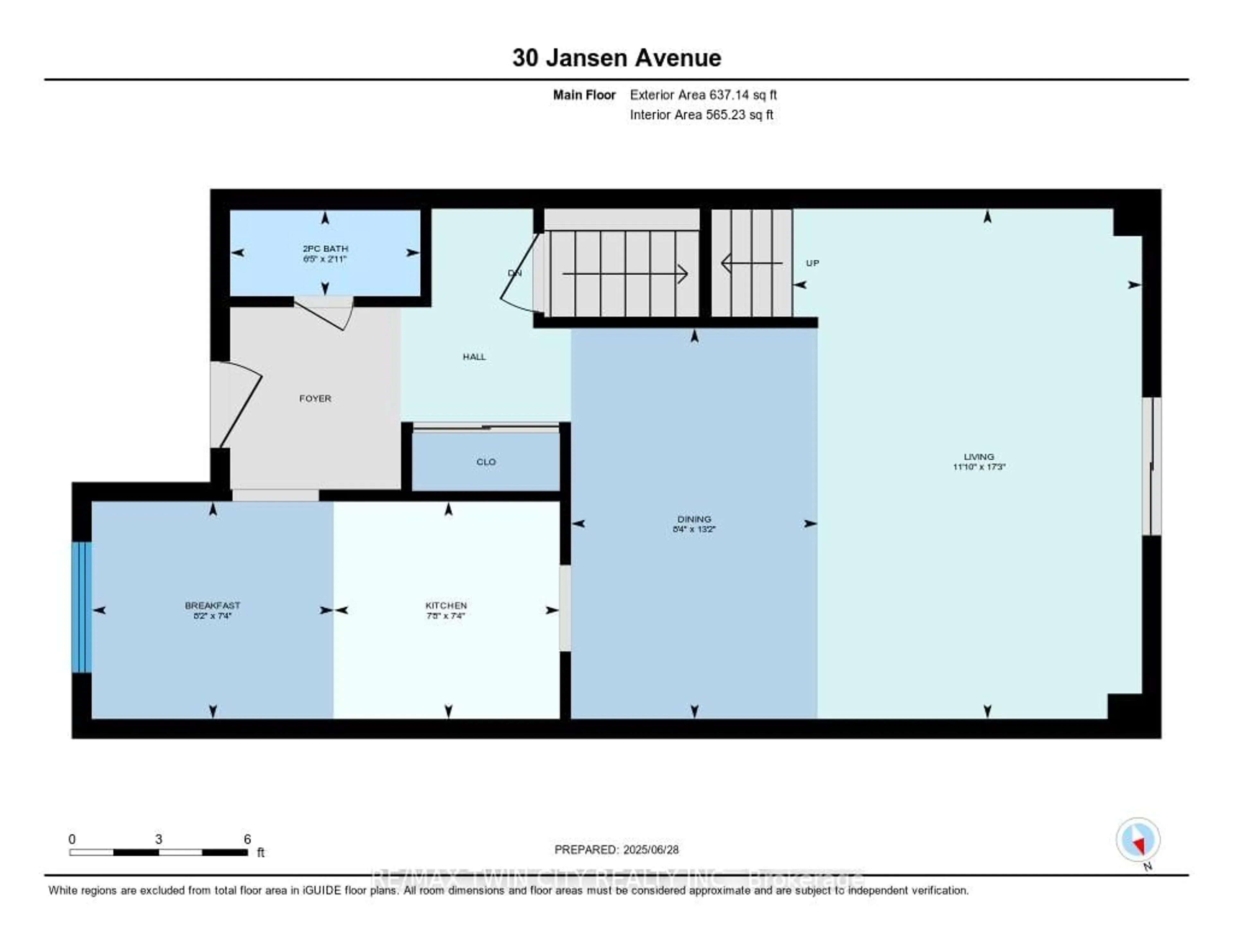 Floor plan for 30 Jansen Ave, Kitchener Ontario N2A 2L3