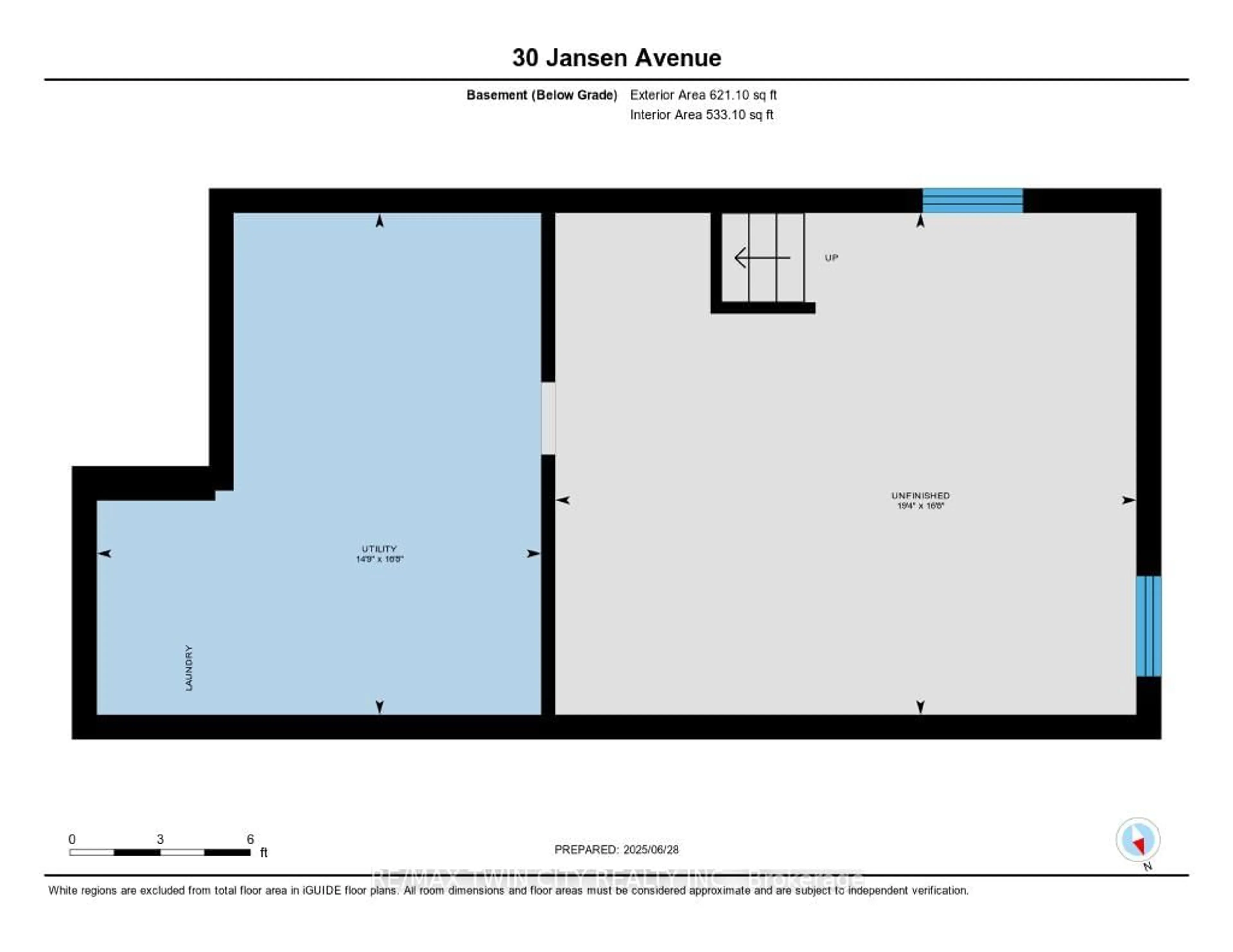 Floor plan for 30 Jansen Ave, Kitchener Ontario N2A 2L3