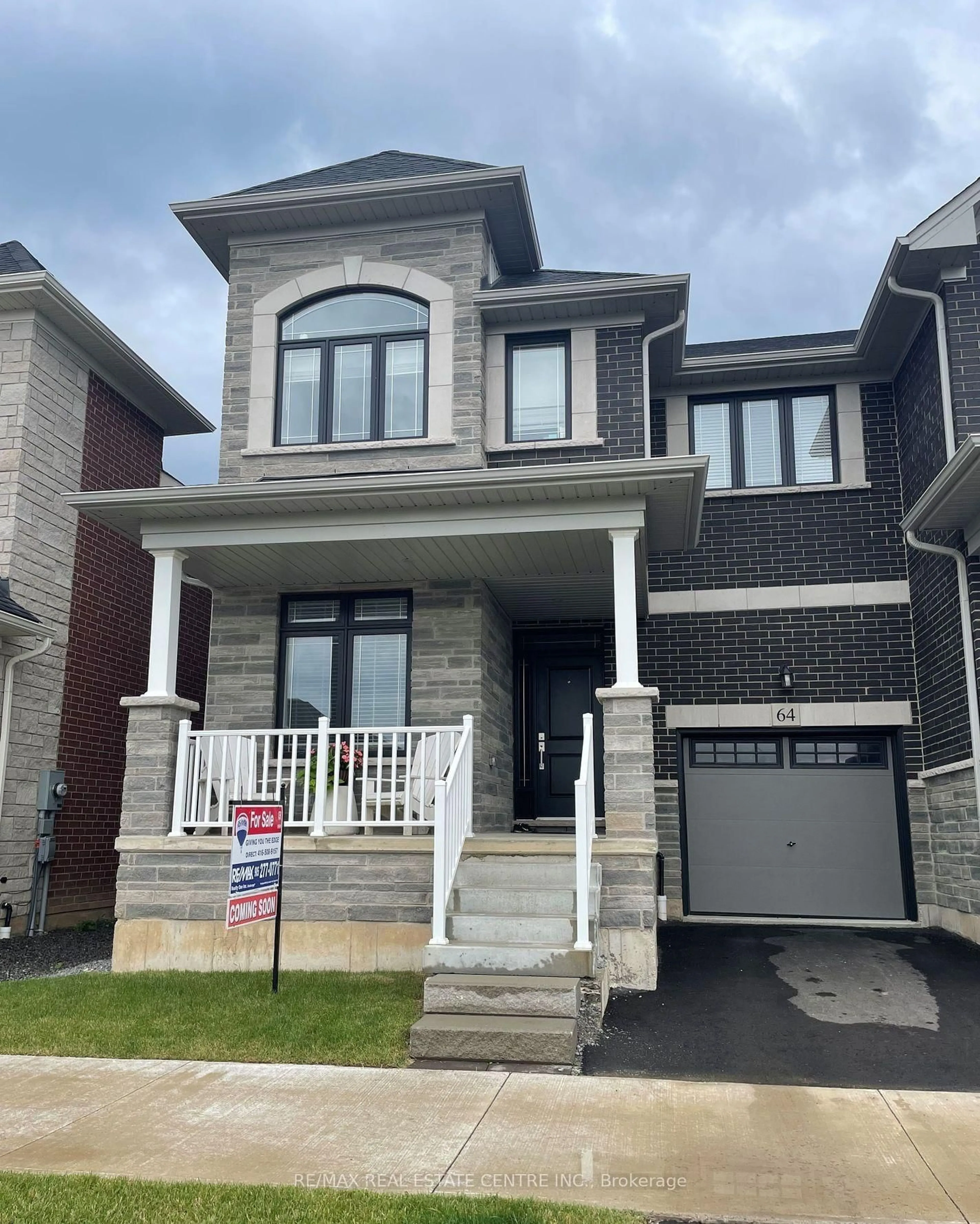 Home with brick exterior material, street for 64 Great Falls Blvd, Hamilton Ontario L8B 1Y5