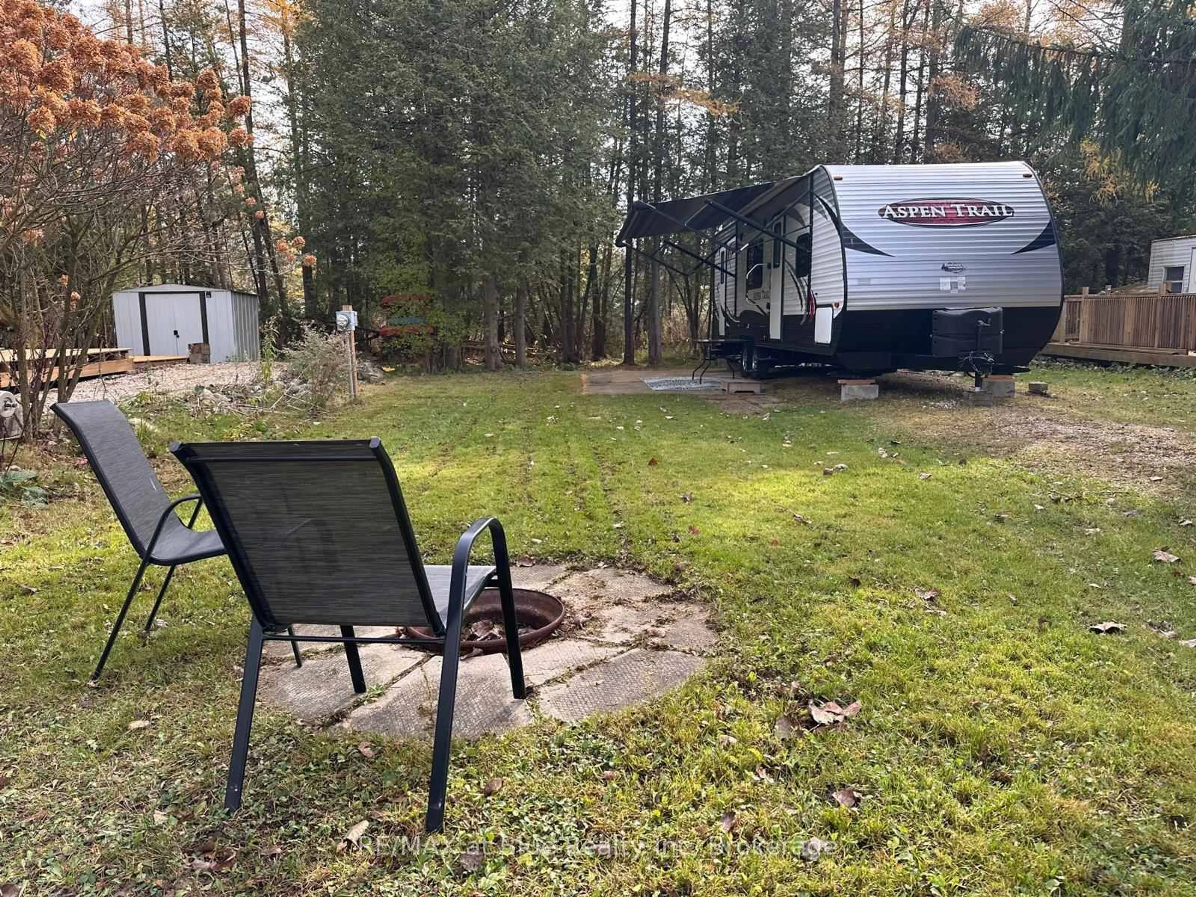 Patio, forest/trees view for 7489 SIDEROAD 5 #W 32, Wellington North Ontario N0G 2L0