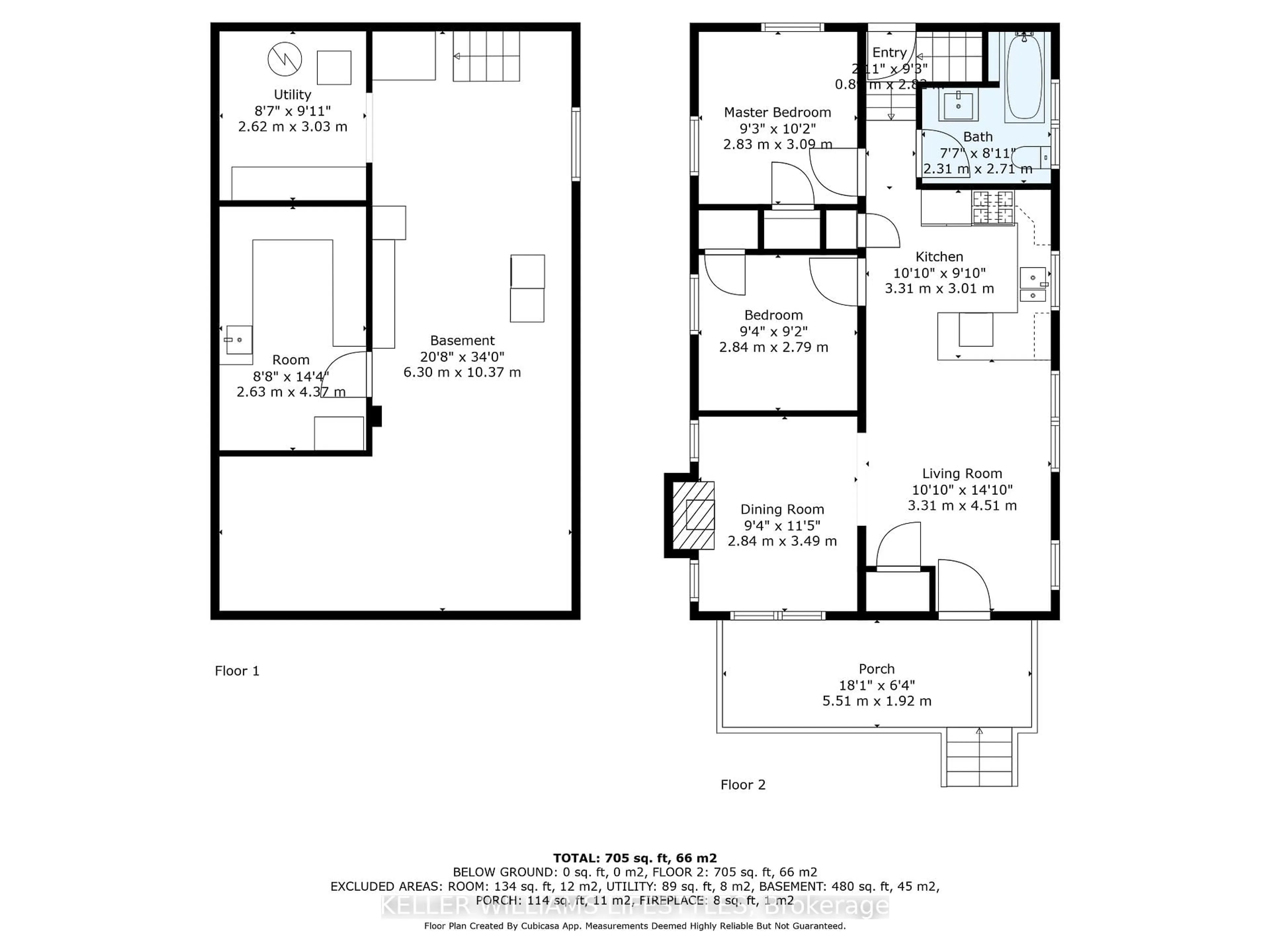 Floor plan for 490 Chester St, London South Ontario N6C 2J6