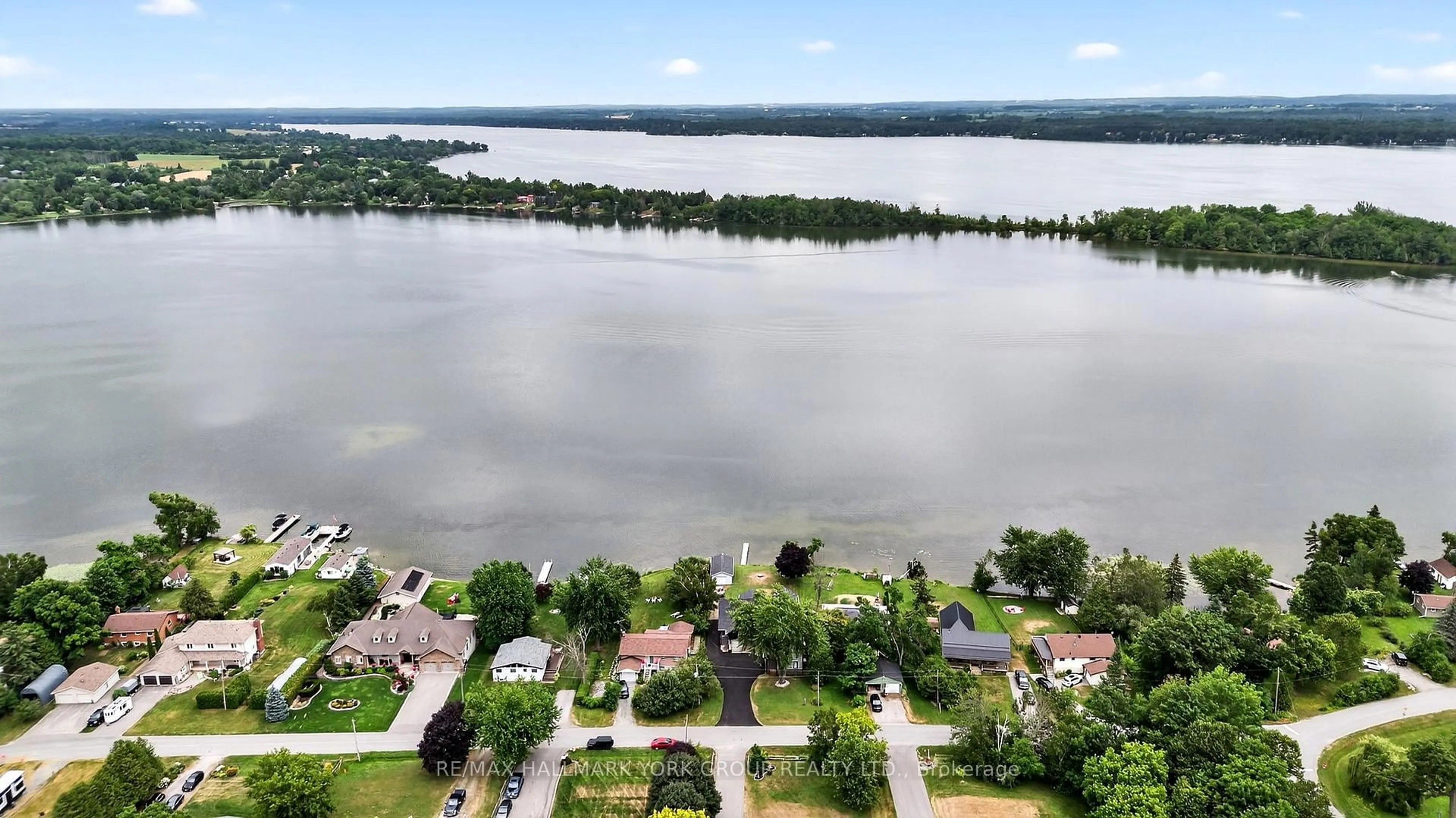 A pic from outside/outdoor area/front of a property/back of a property/a pic from drone, water/lake/river/ocean view for 10 Grills Rd, Kawartha Lakes Ontario K0M 2C0