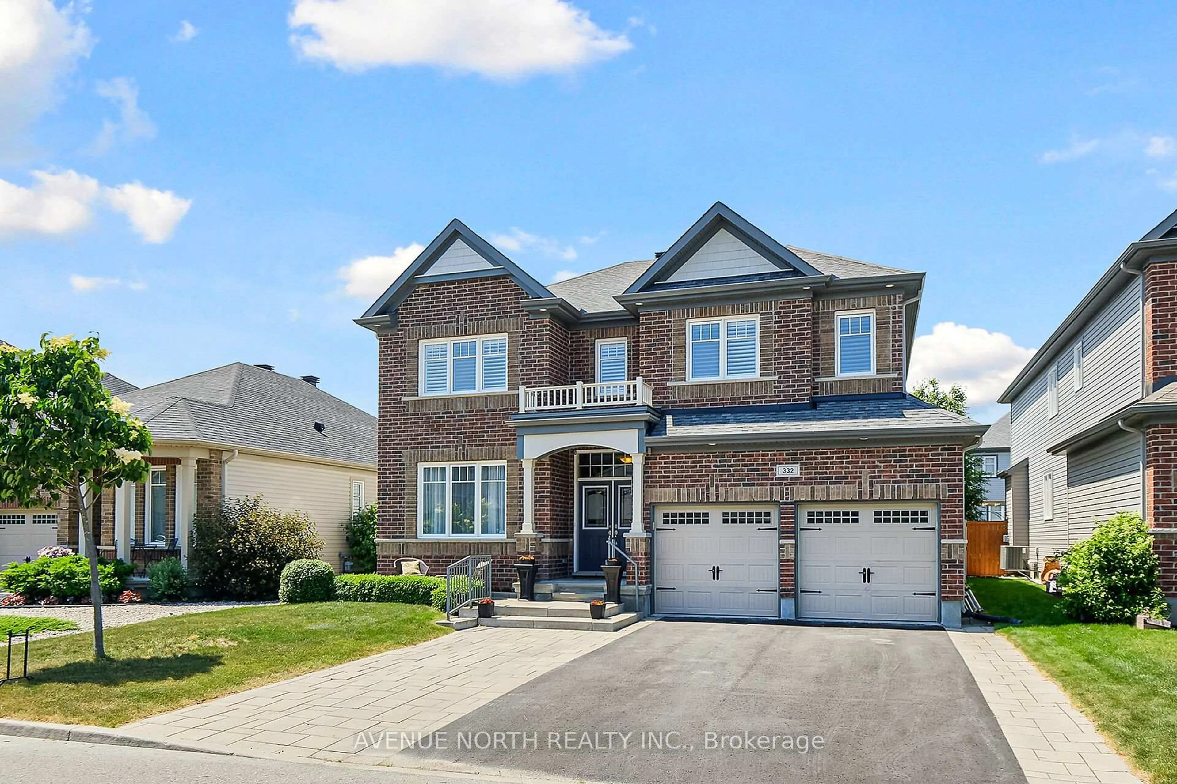 Home with brick exterior material, street for 332 Andalusian Cres, Ottawa Ontario K2V 0C2