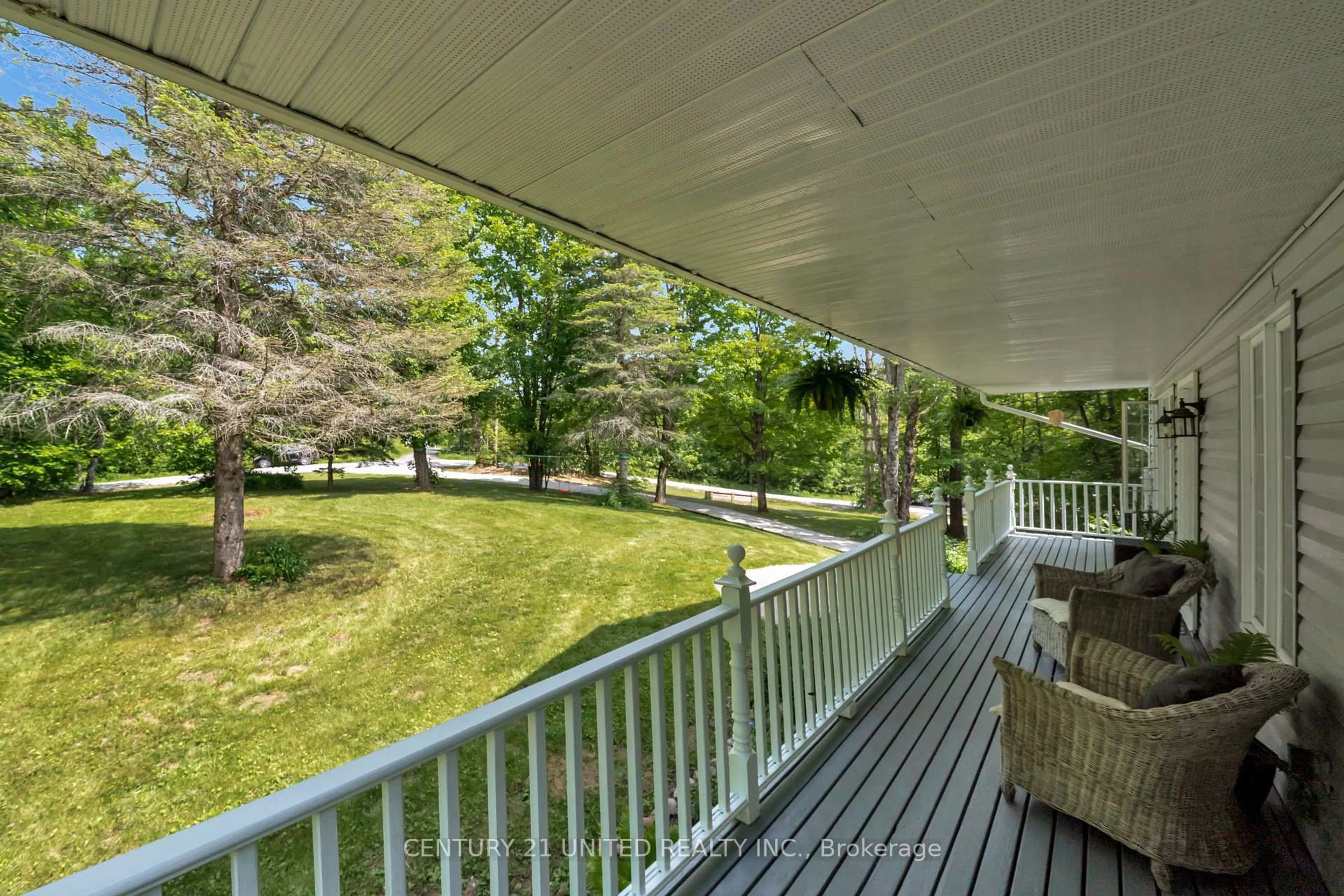 Patio, forest/trees view for 62 McCauley's Rd, North Kawartha Ontario K0L 1A0