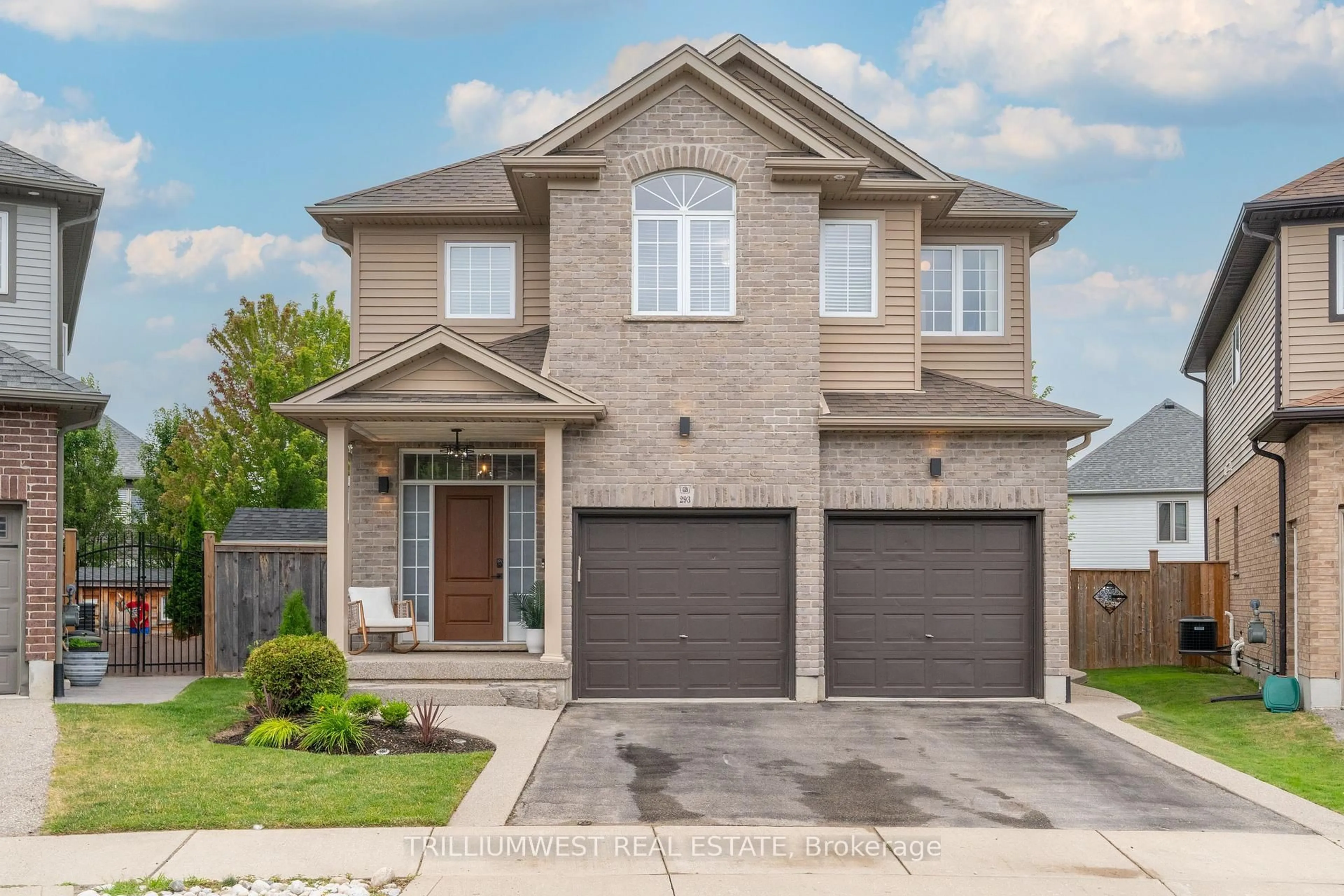 Home with brick exterior material, street for 293 Watervale Cres, Kitchener Ontario N2A 0G7