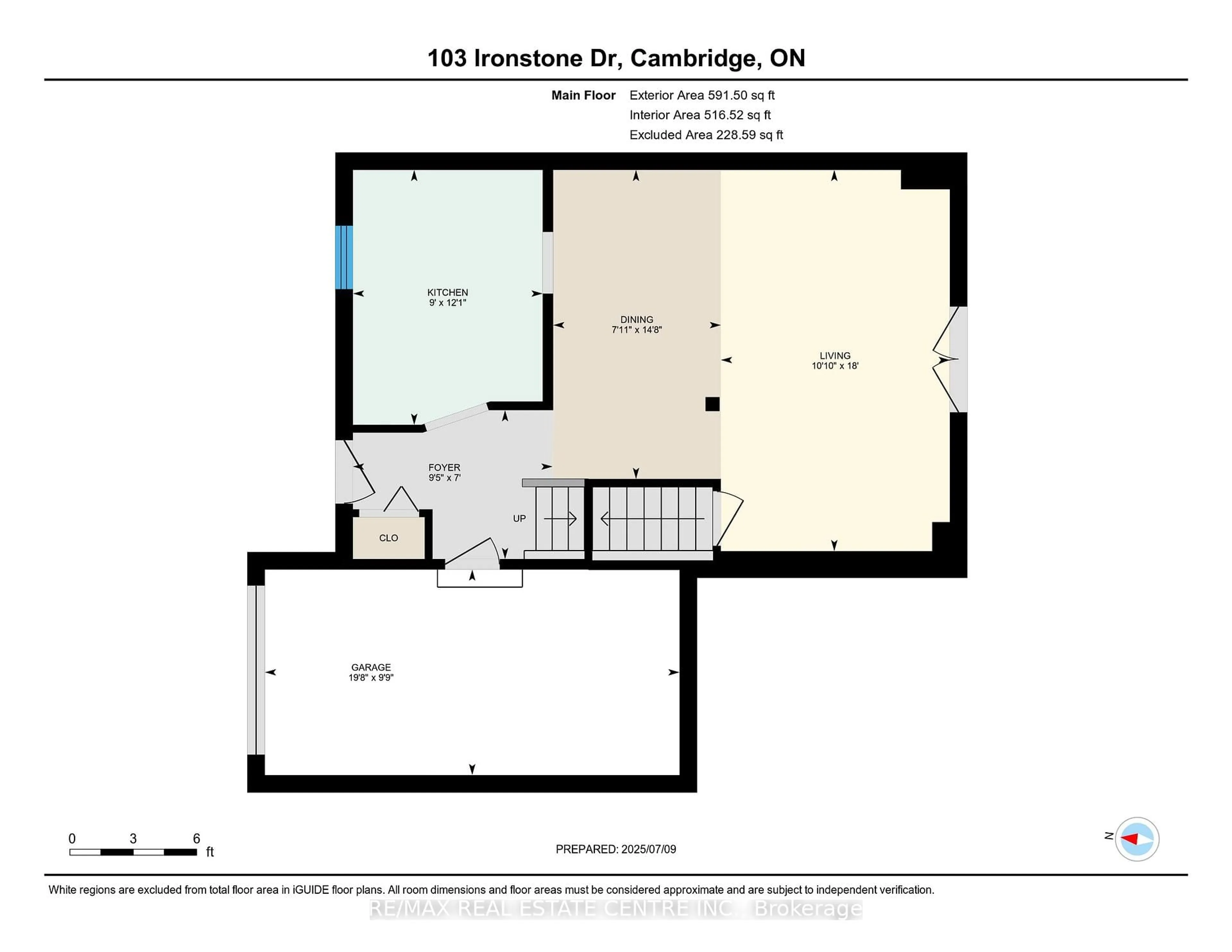 Floor plan for 103 Ironstone Dr, Cambridge Ontario N1P 1A4