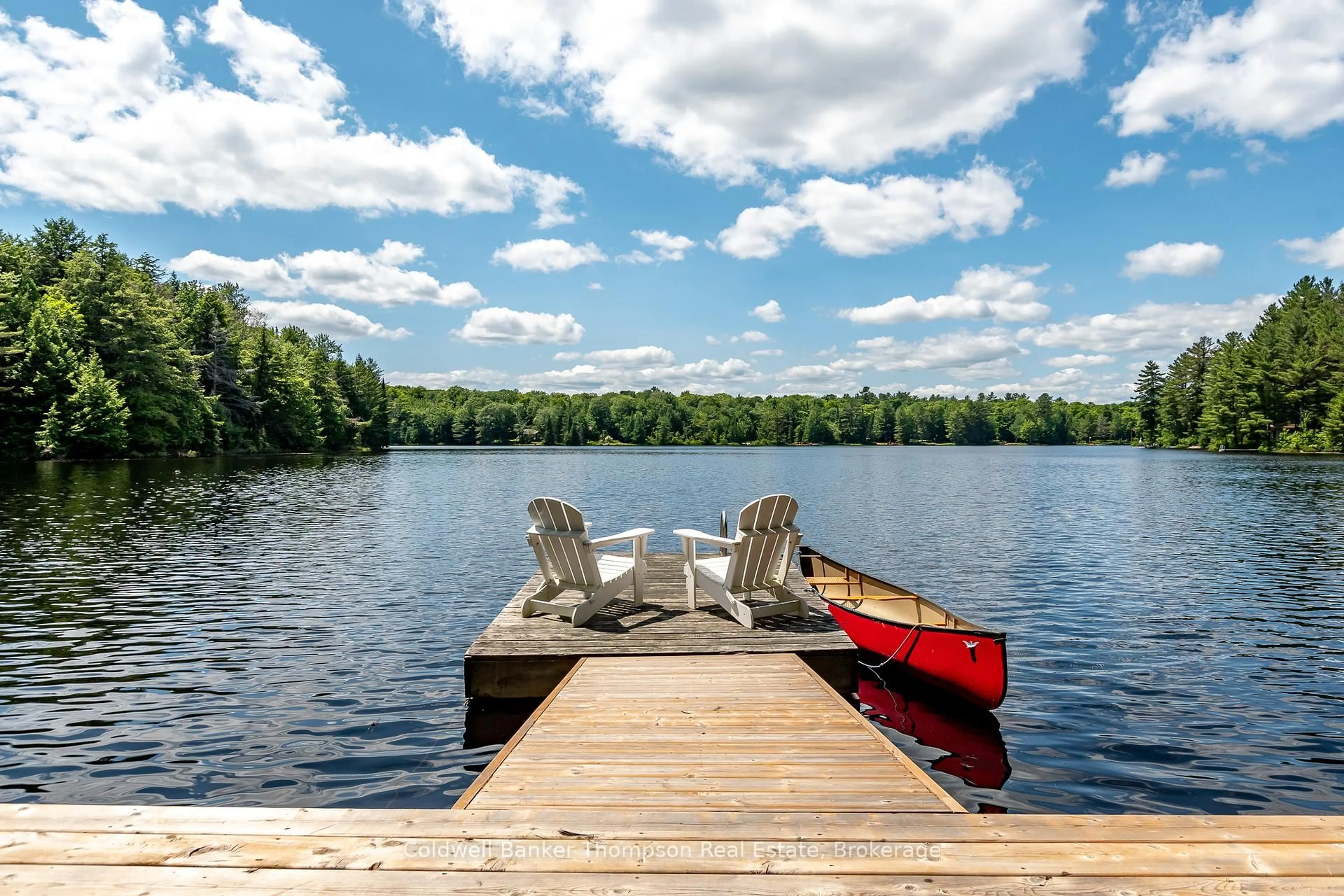 Patio, water/lake/river/ocean view for 210 Otter Lake Cottage Rd, Huntsville Ontario P1H 2J3
