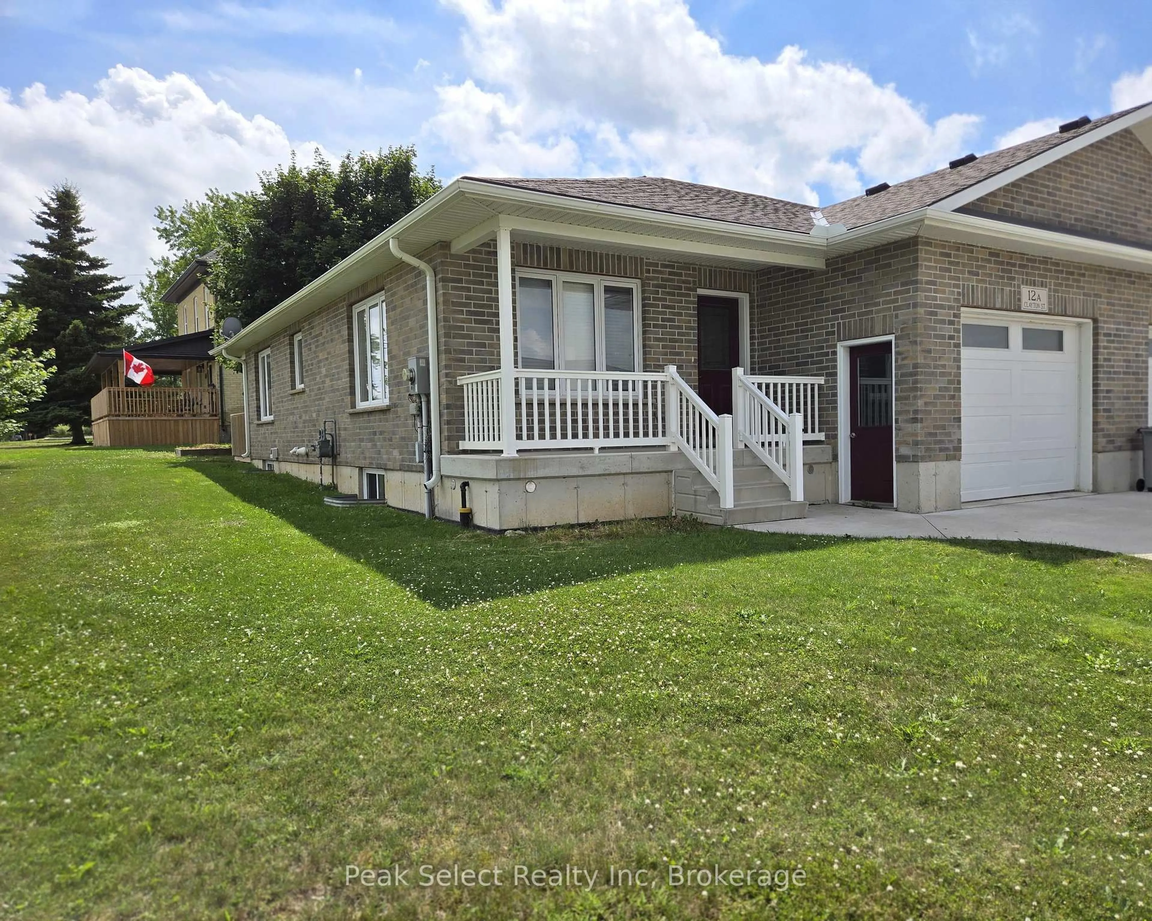 Home with vinyl exterior material, street for 12 Clayton St #A, West Perth Ontario N0K 1N0