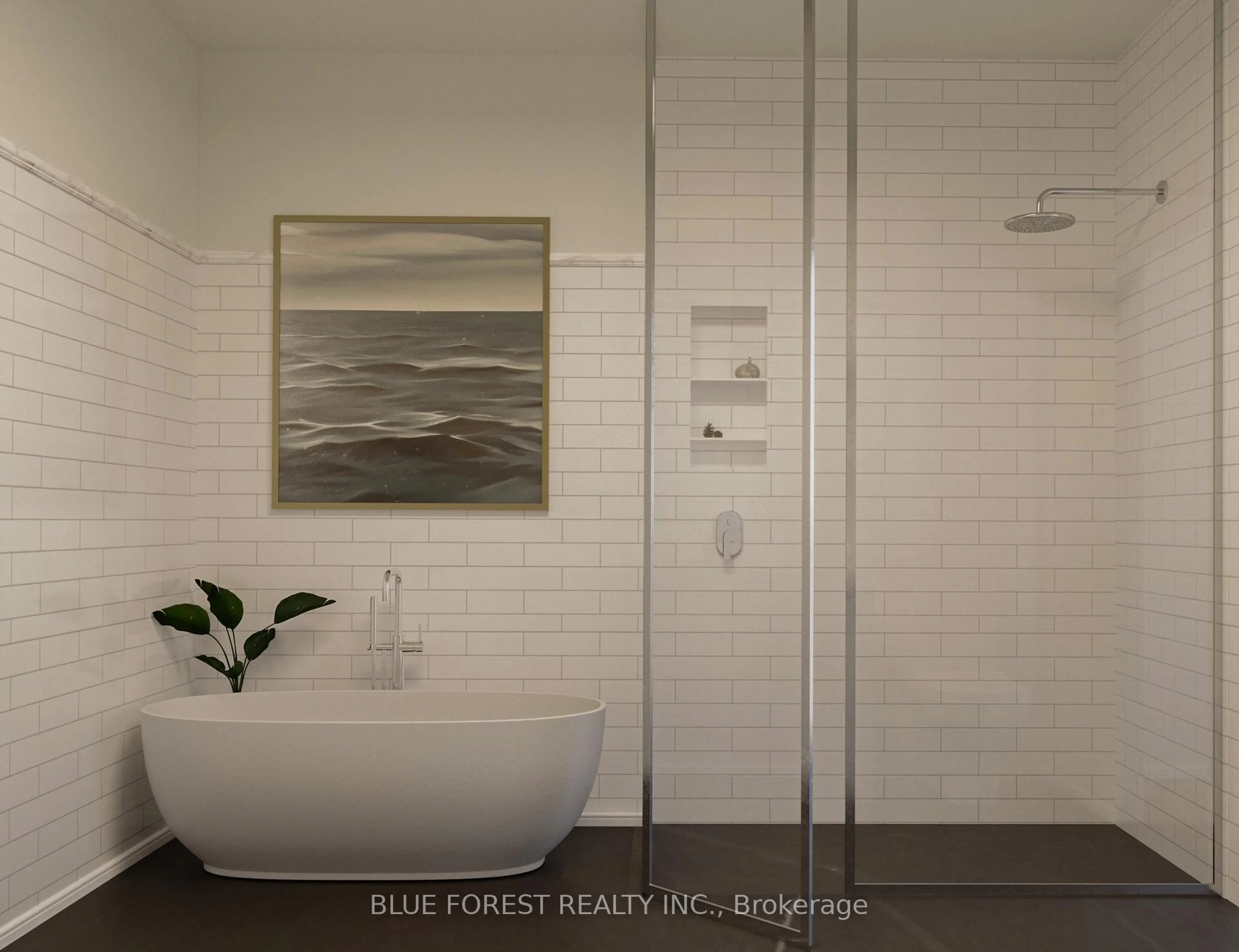 Contemporary bathroom, ceramic/tile floor for 4 Edgeview Cres, Middlesex Centre Ontario N0L 1R0