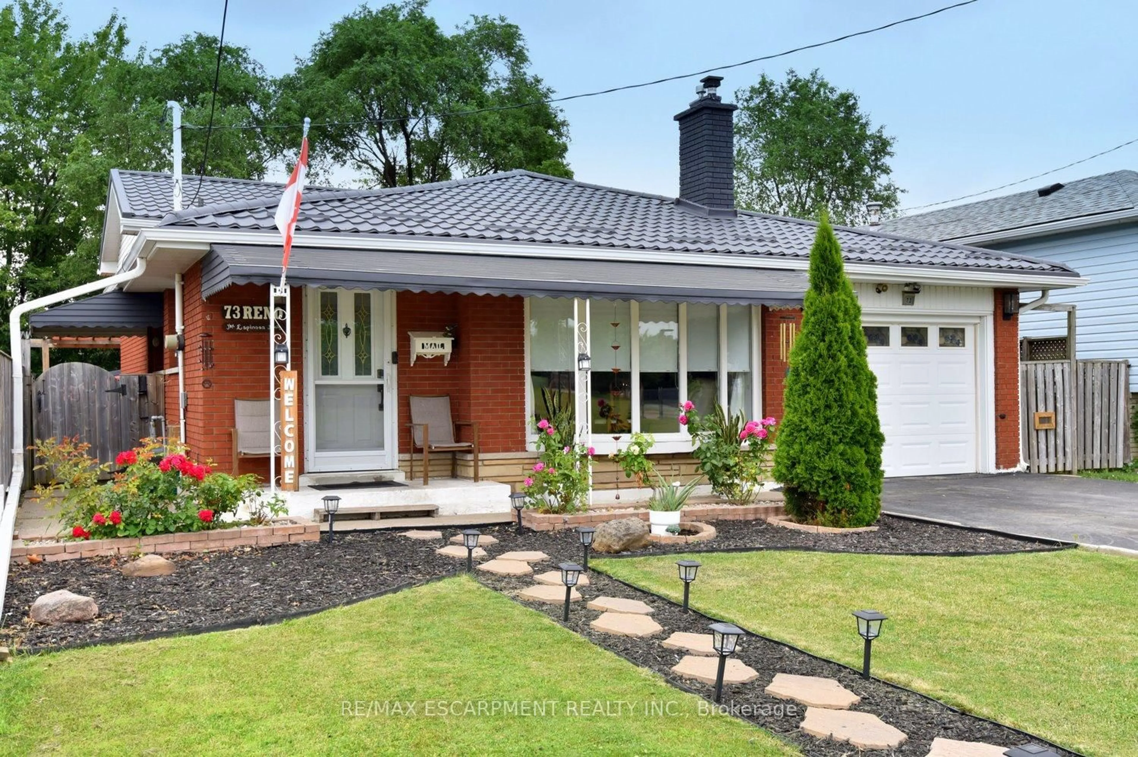 Home with brick exterior material, street for 73 Reno Ave, Hamilton Ontario L8T 2S5