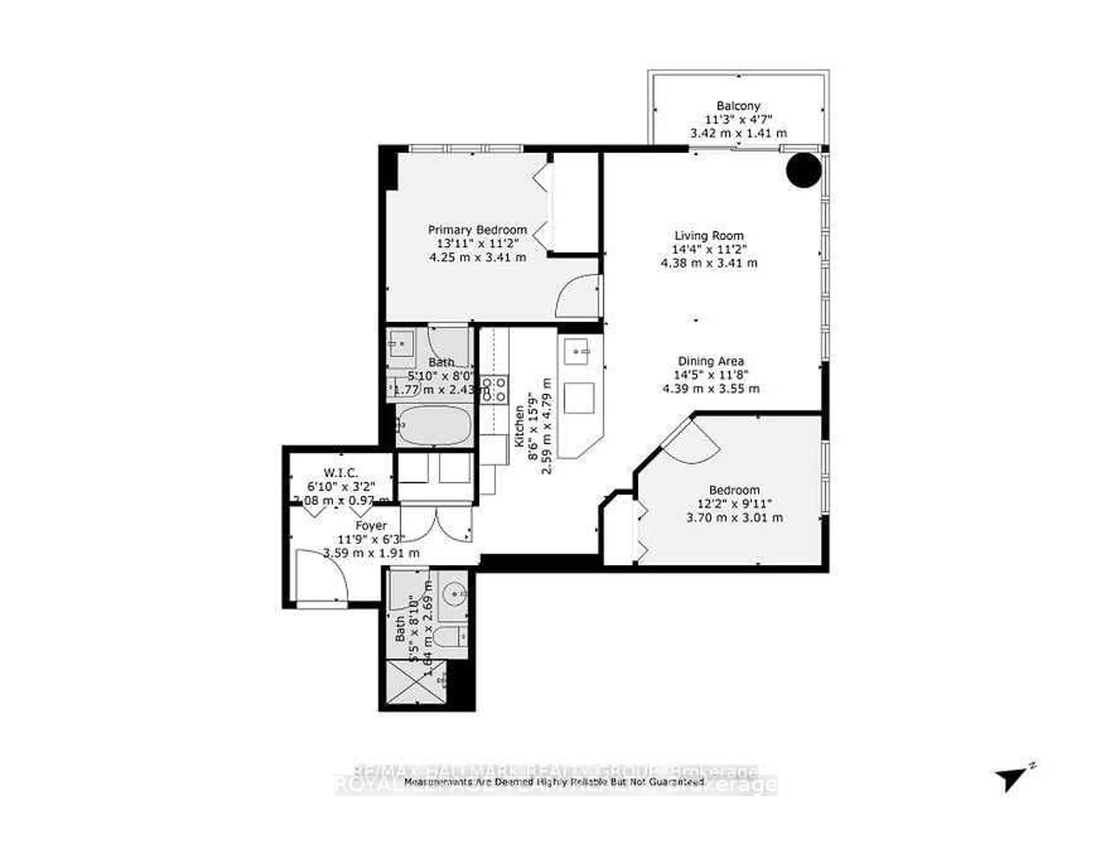 Floor plan for 90 Landry St #1104, Ottawa Ontario K1L 0A9
