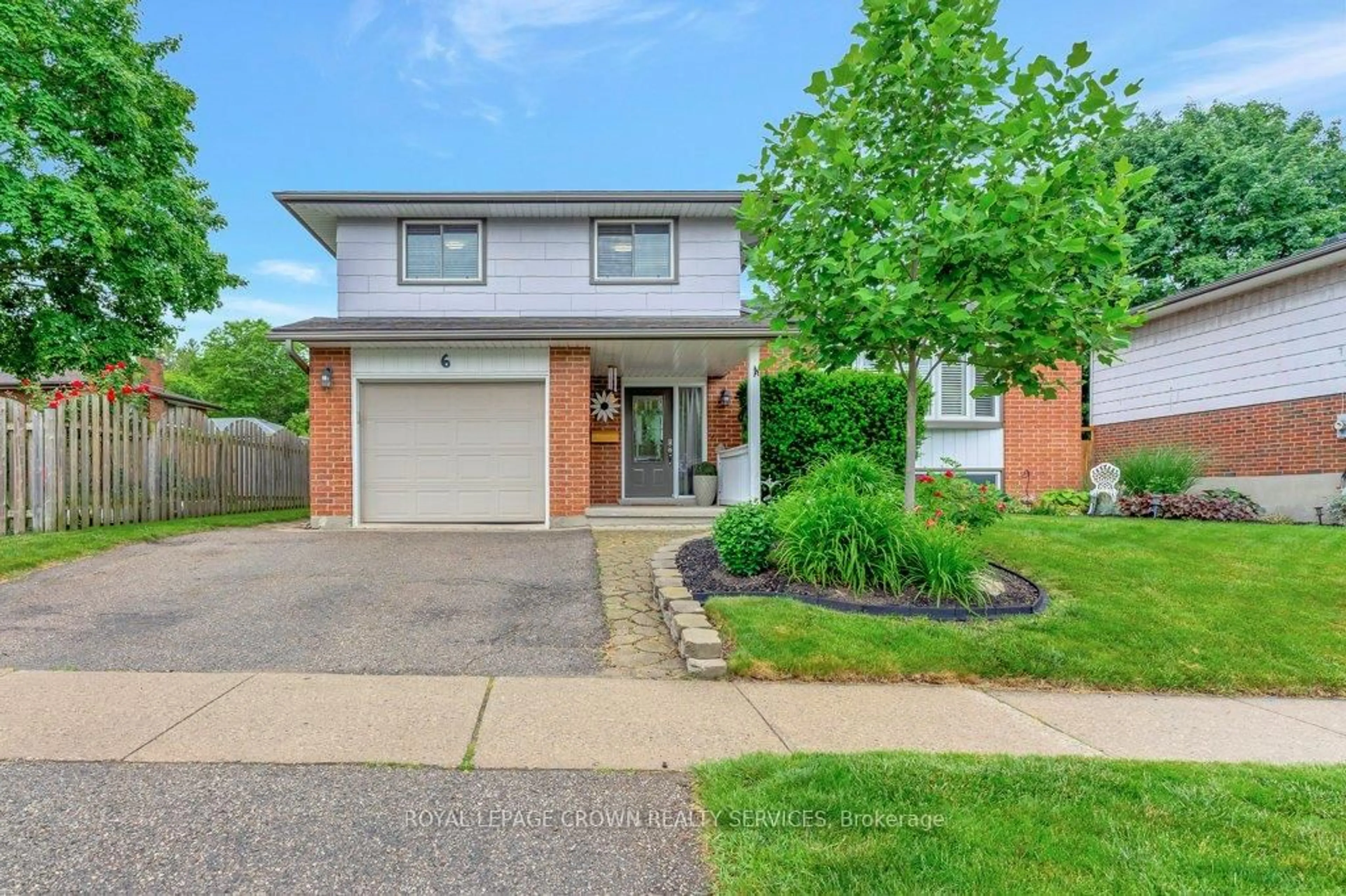 Home with brick exterior material, street for 6 Meadow Cres, Guelph Ontario N1H 6V2
