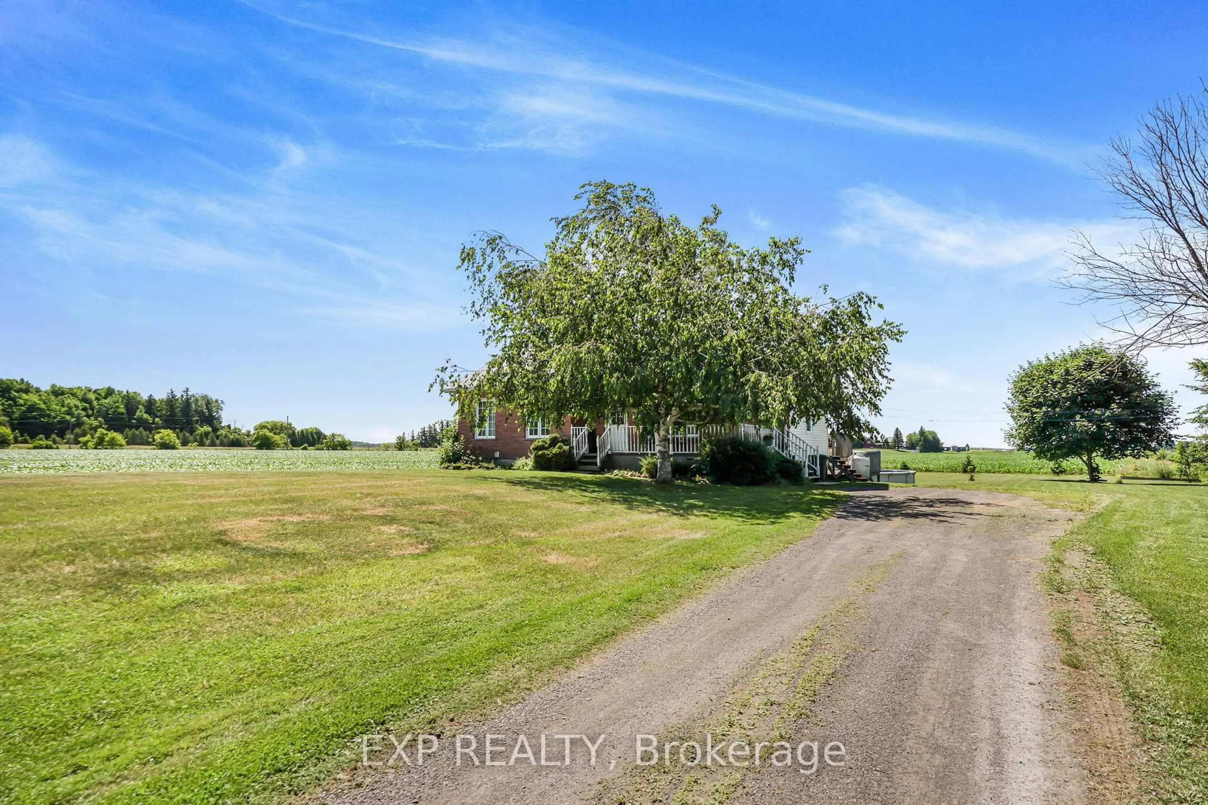 A pic from outside/outdoor area/front of a property/back of a property/a pic from drone, water/lake/river/ocean view for 896 County Rd 18 Rd, East Hawkesbury Ontario K0B 1M0