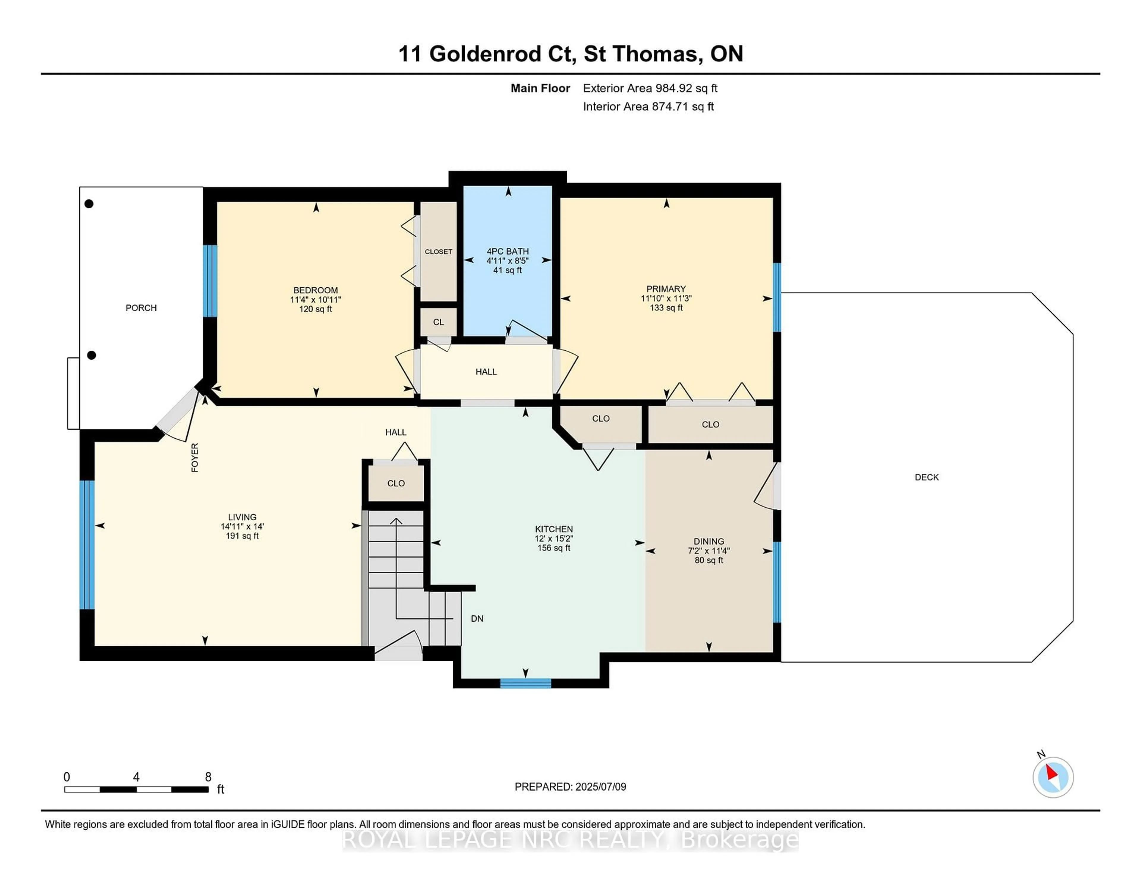 Floor plan for 11 Goldenrod Crt, St. Thomas Ontario N5P 4M7