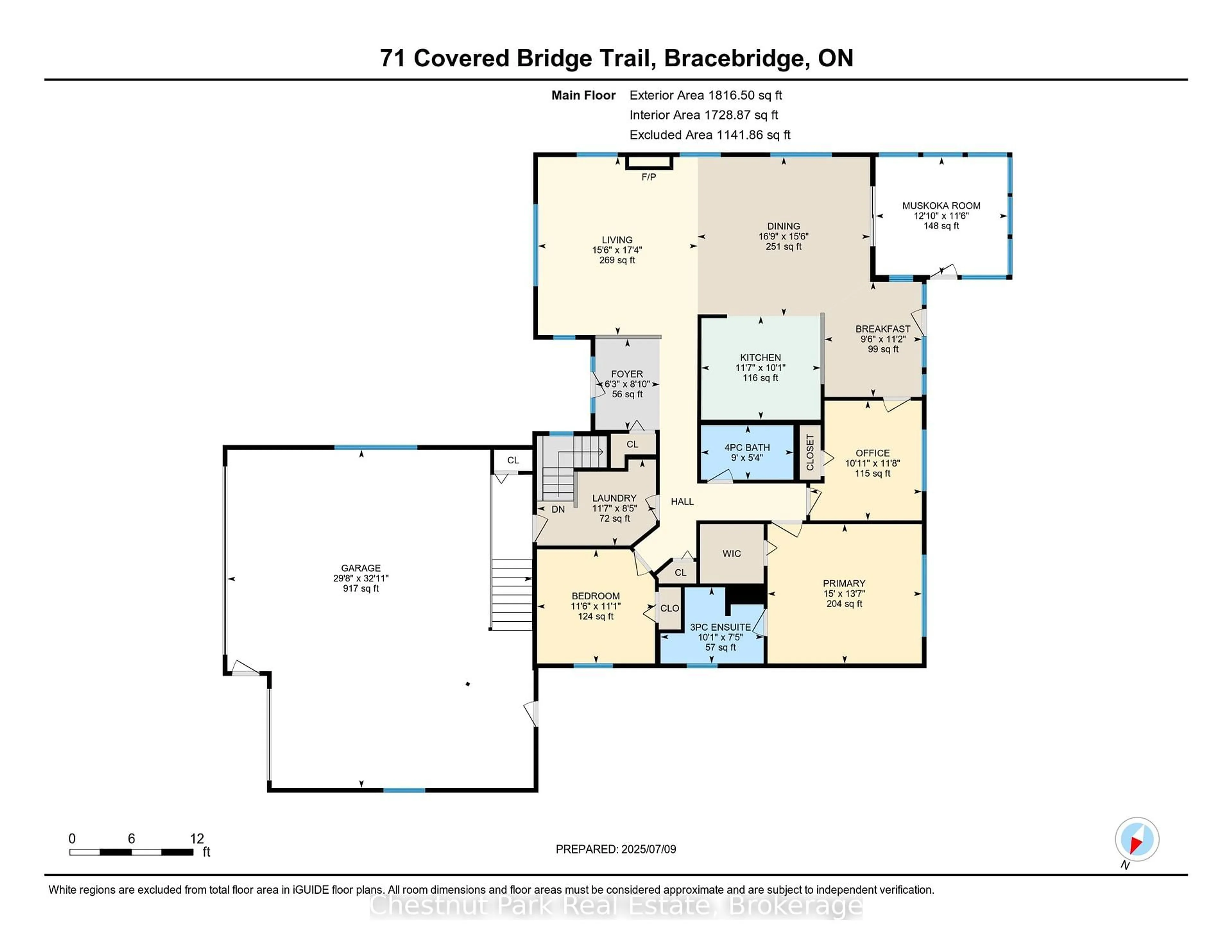 Floor plan for 71 Covered Bridge Tr, Bracebridge Ontario P1L 1Y2