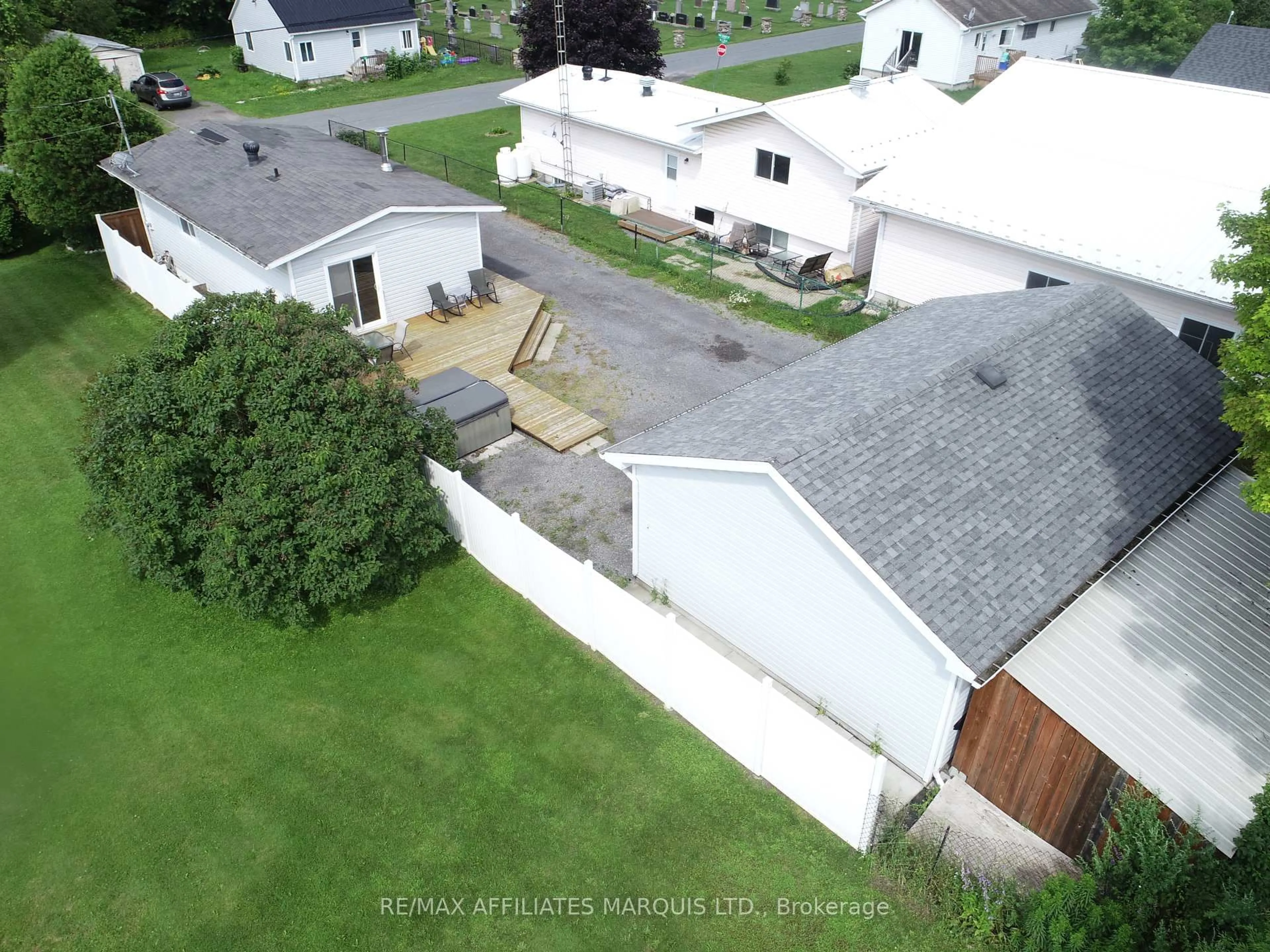 A pic from outside/outdoor area/front of a property/back of a property/a pic from drone, street for 25 Church St, North Stormont Ontario K0C 1W0