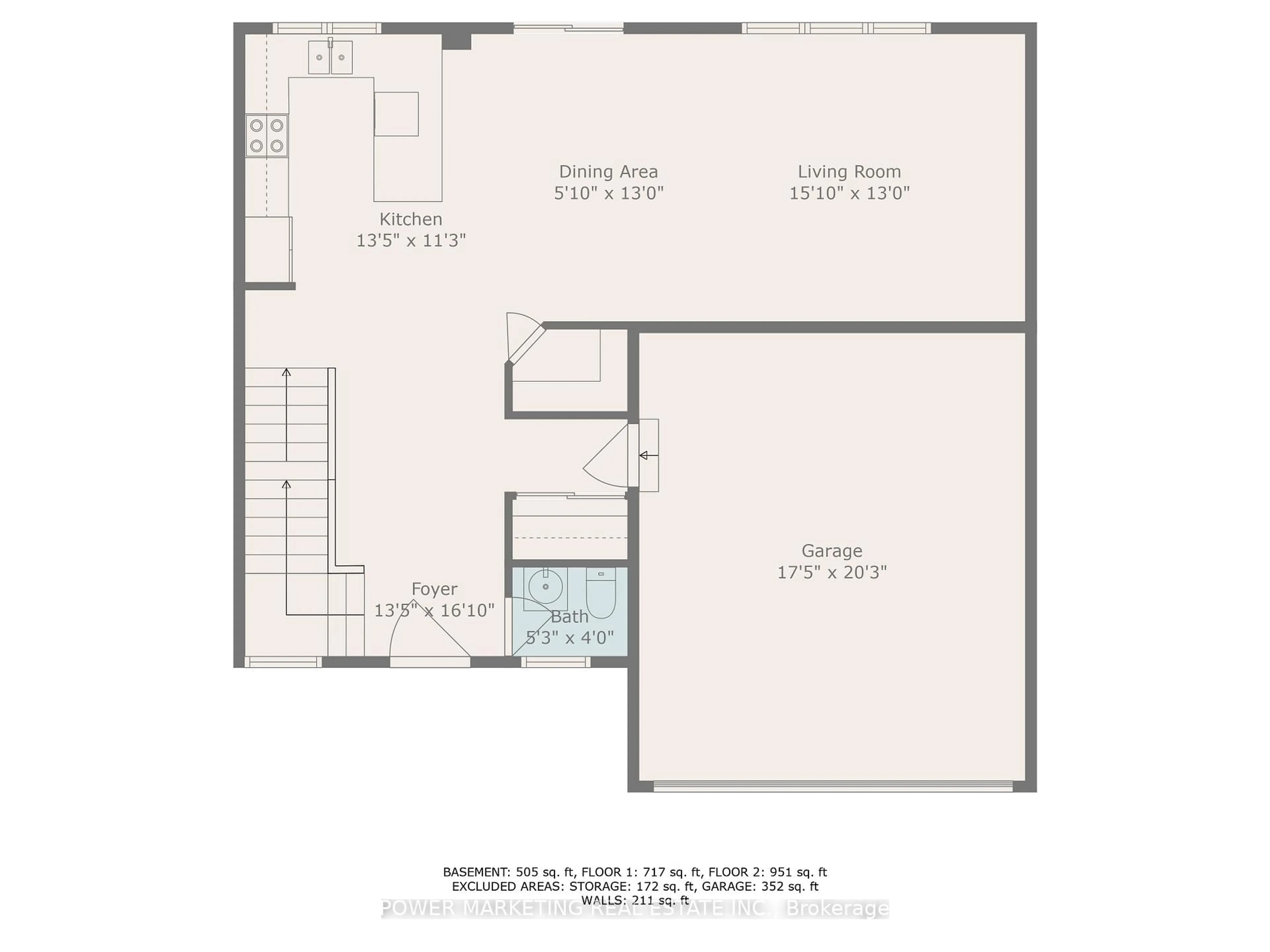 Floor plan for 526 Ponthieu Circ, Ottawa Ontario K1W 0N4
