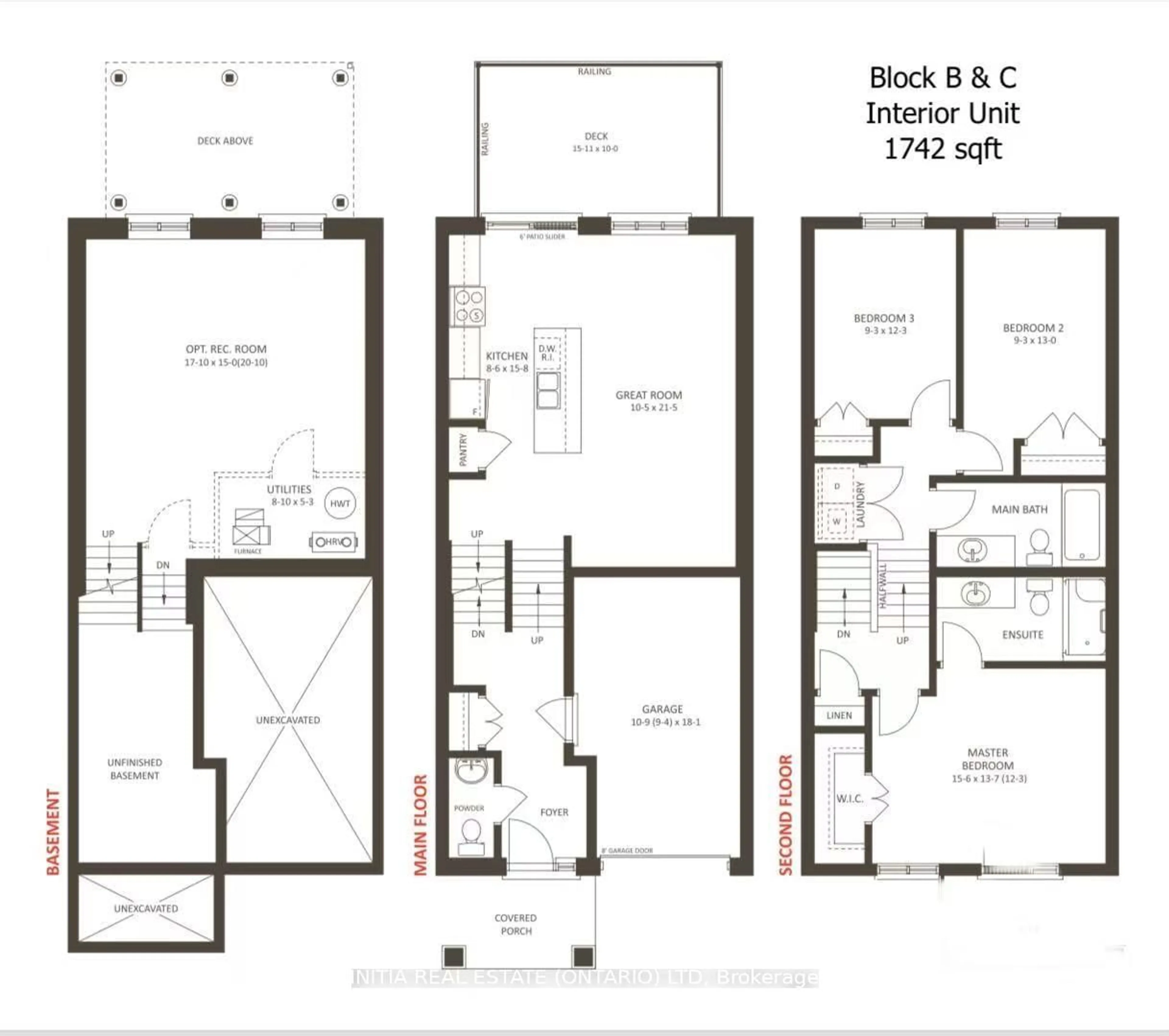 Floor plan for 819 Kleinburg Dr #8, London North Ontario N5X 0N6